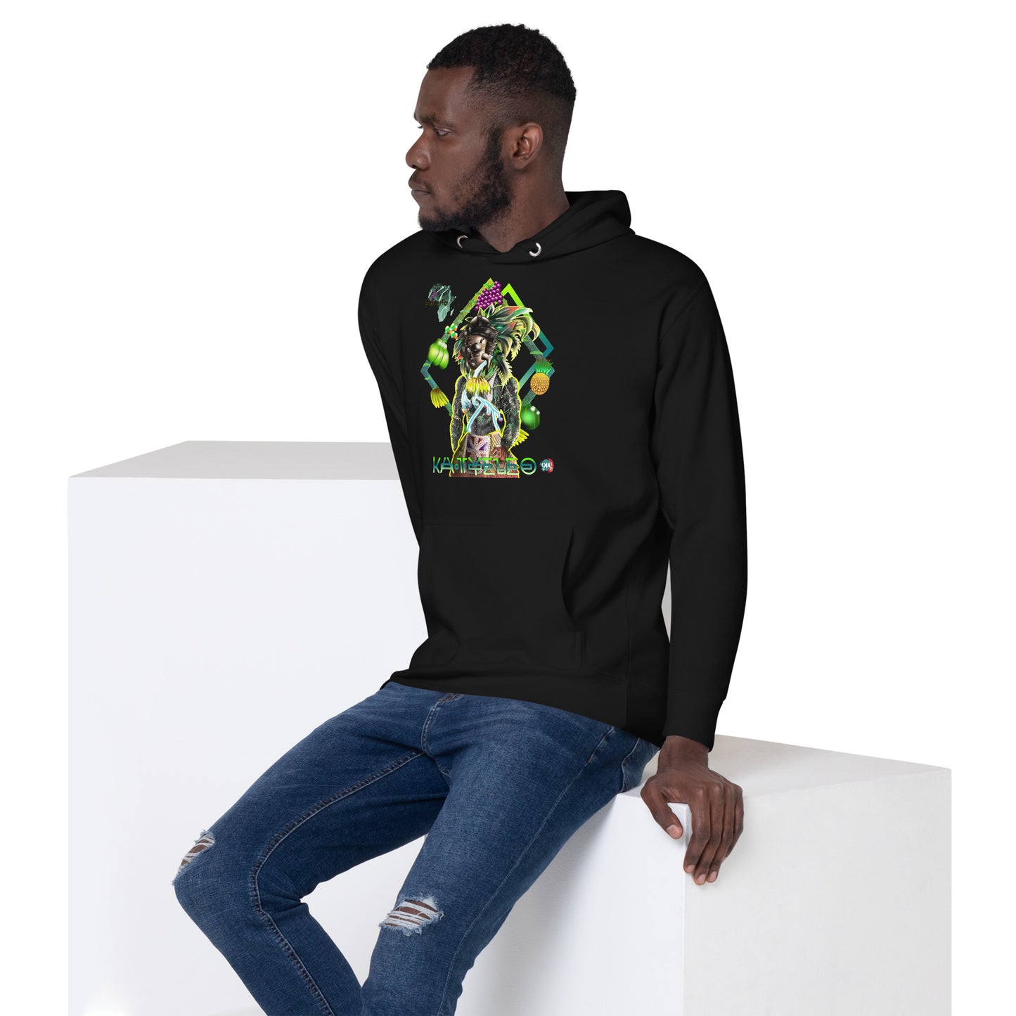 Unisex graphic Hoodie Afrikkan Pantheon (African Gods) Ka Tyeleo