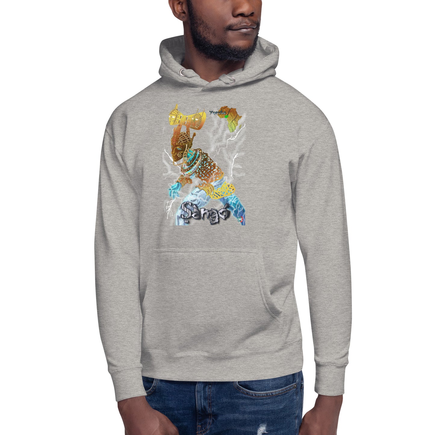 Unisex graphic Hoodie Afrikkan Pantheon (African Gods) Ṣàngó (Shango)