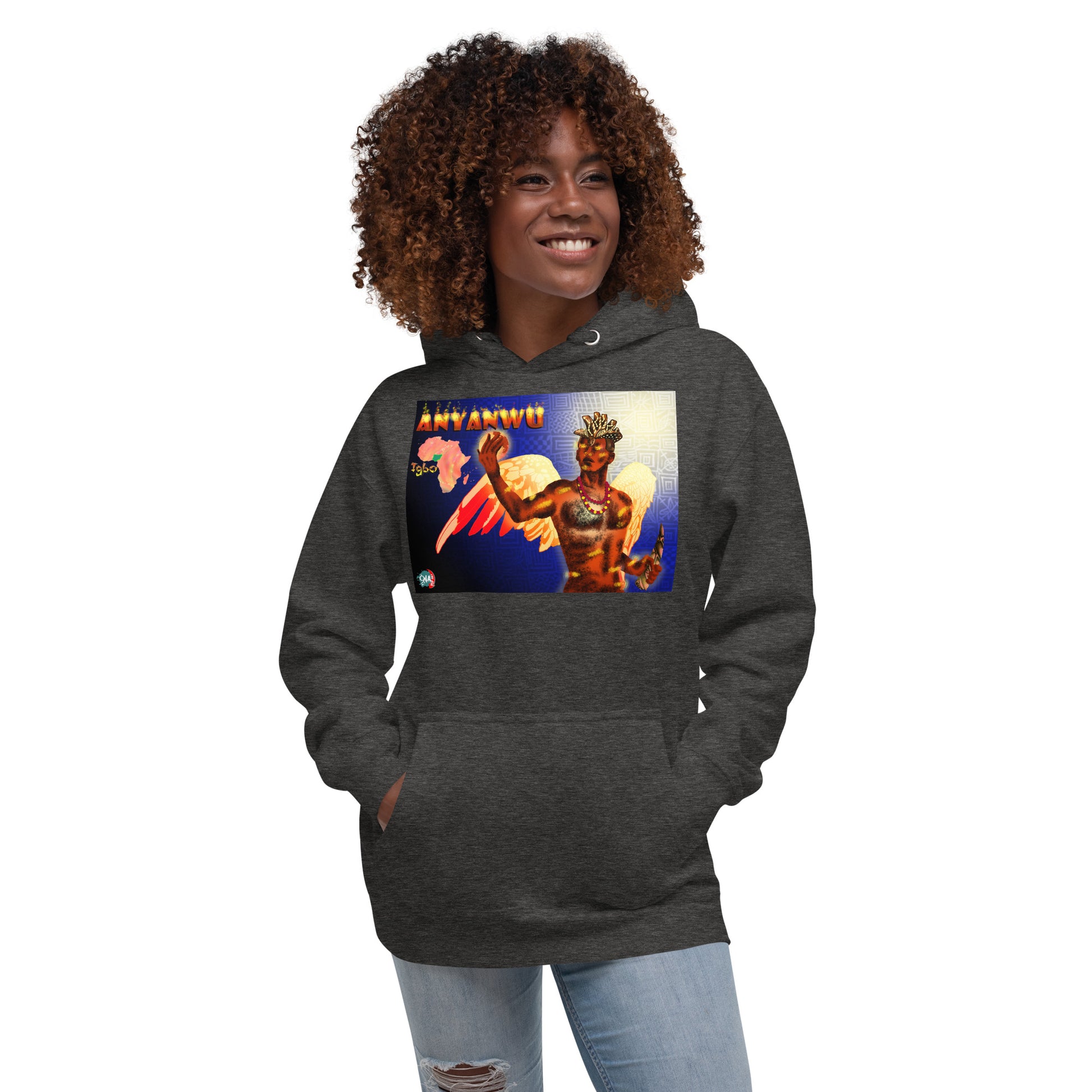 Unisex Hoodie Afrikkan Pantheon Anyanwu design - 9ja Pop Art Custom T-Shirt/Wearable Art Store