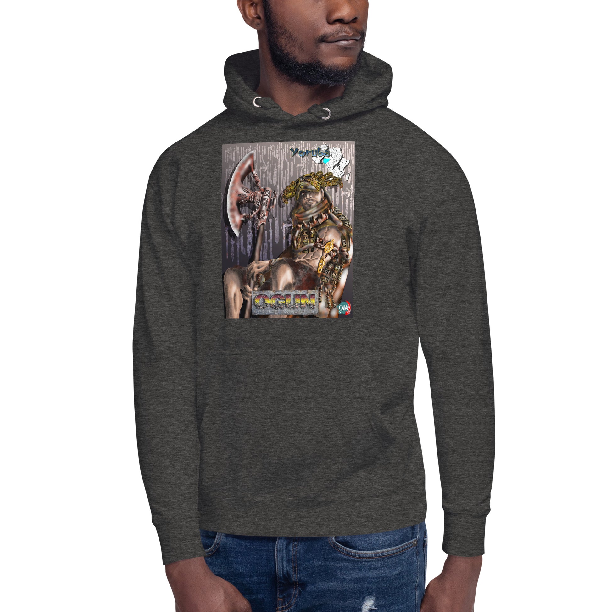 Unisex Hoodie Afrikkan Pantheon Ogún - 9ja Pop Art Custom T-Shirt/Wearable Art Store