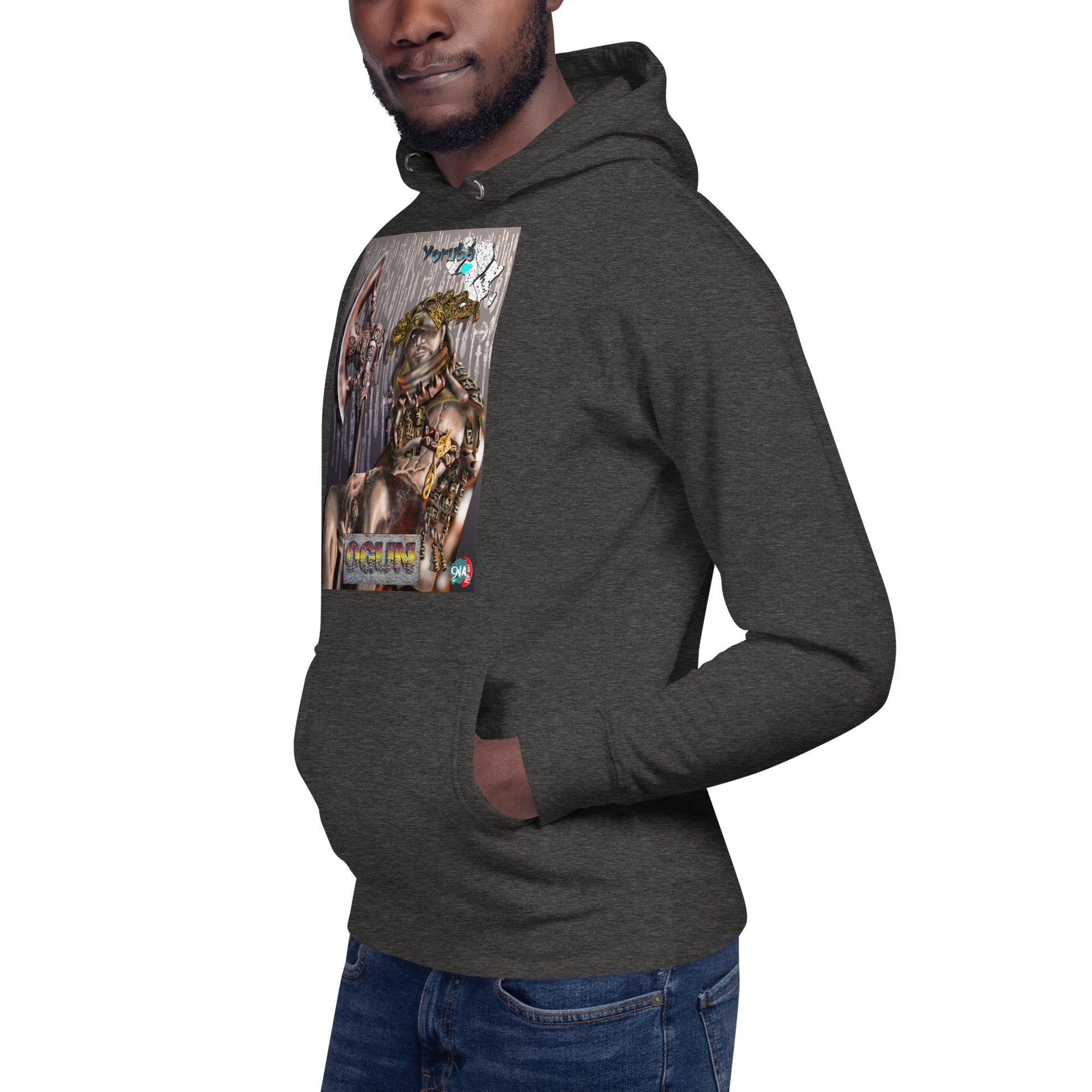 Unisex Hoodie Afrikkan Pantheon Ogún - 9ja Pop Art Custom T-Shirt/Wearable Art Store