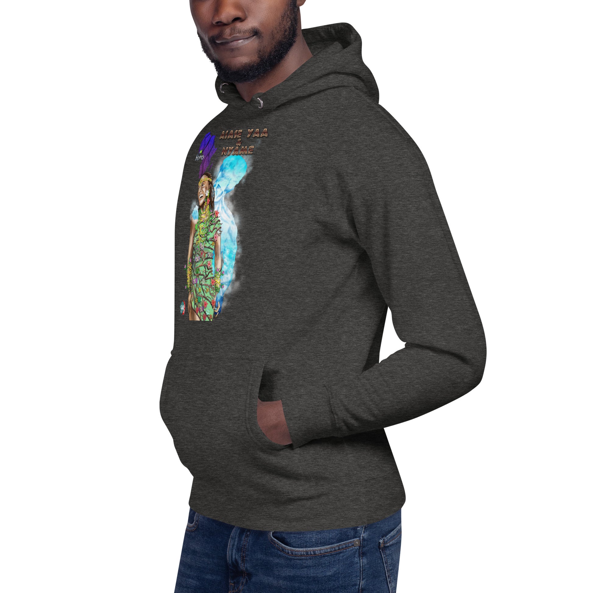 Unisex Hoodie Afrikkan Pantheon Nyame & Asase Yaa - 9ja Pop Art Custom T-Shirt/Wearable Art Store