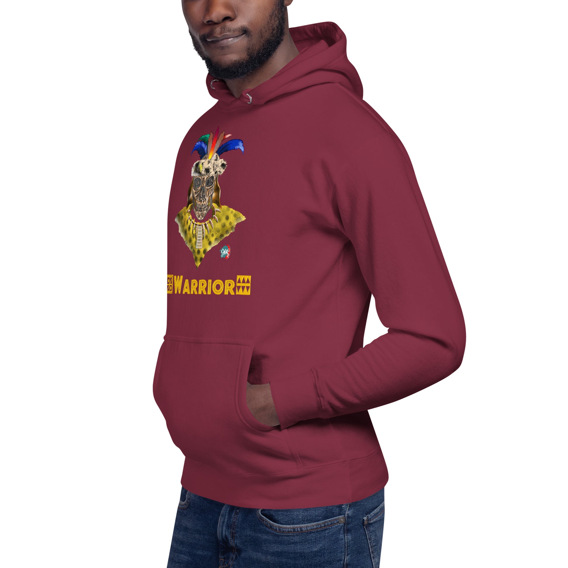 Unisex Hoodie warrior:  Zulu - 9ja Pop Art Custom T-Shirt/Wearable Art Store