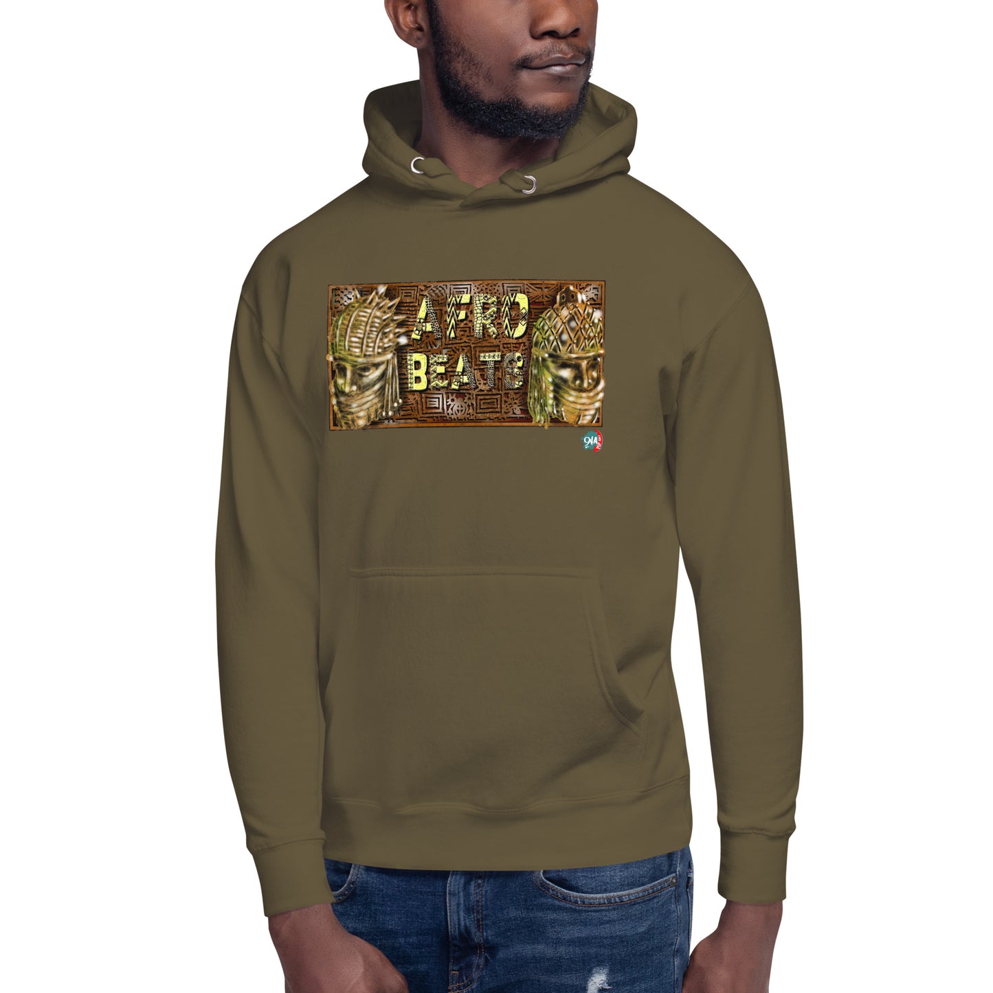 Unisex Hoodie Yoruba Bronze Afrobeats design - 9ja Pop Art Custom T-Shirt/Wearable Art Store