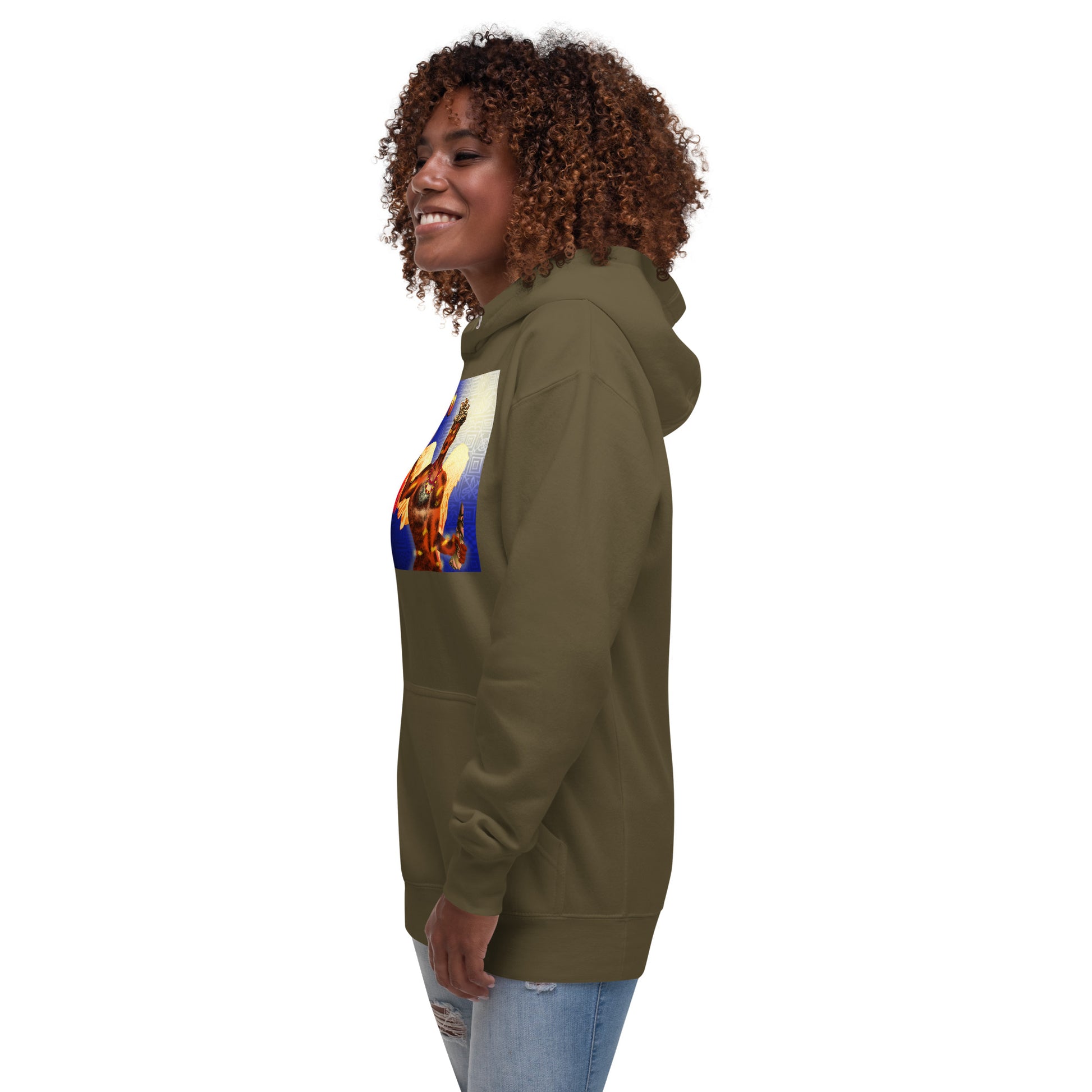 Unisex Hoodie Afrikkan Pantheon Anyanwu design - 9ja Pop Art Custom T-Shirt/Wearable Art Store