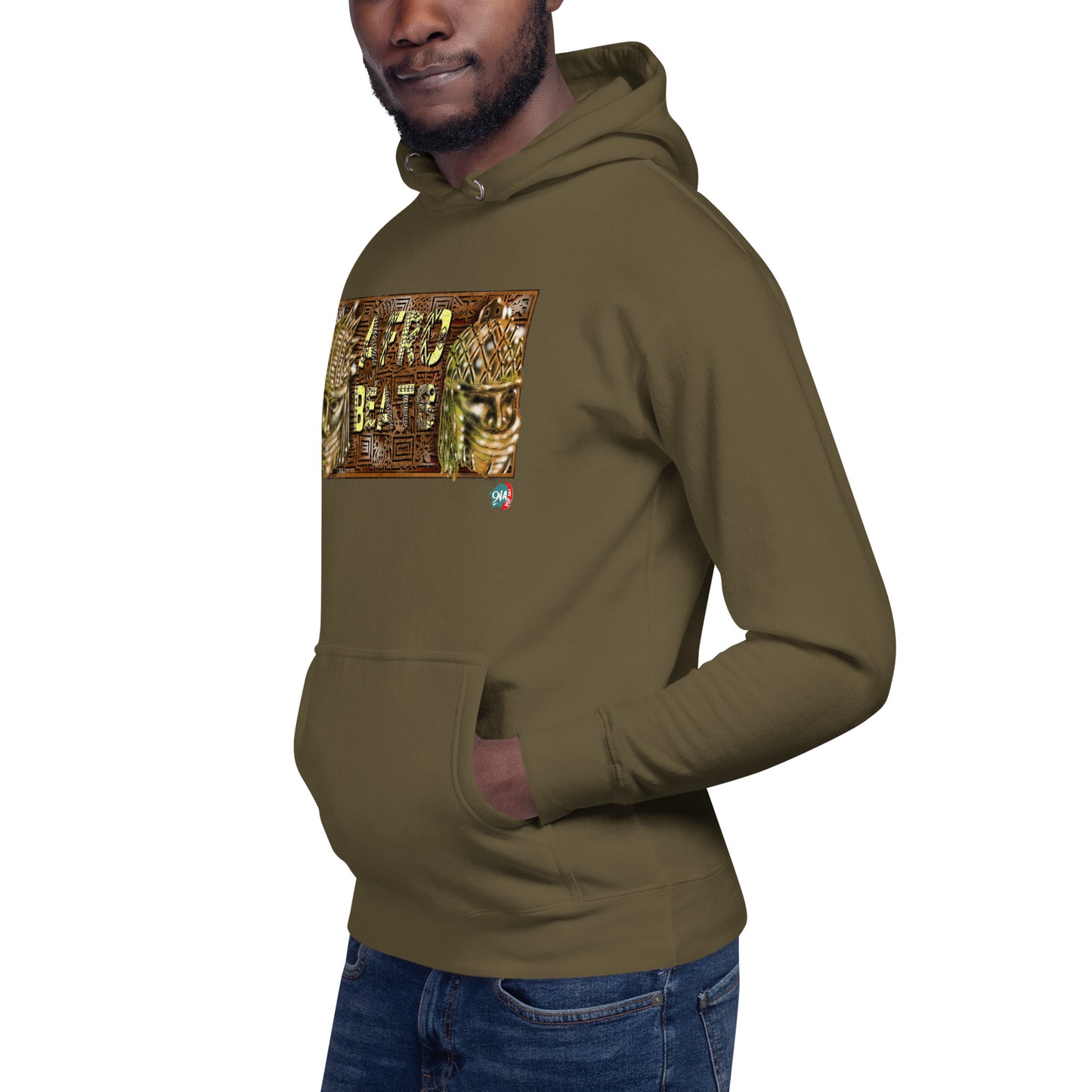 Unisex Hoodie Yoruba Bronze Afrobeats design - 9ja Pop Art Custom T-Shirt/Wearable Art Store