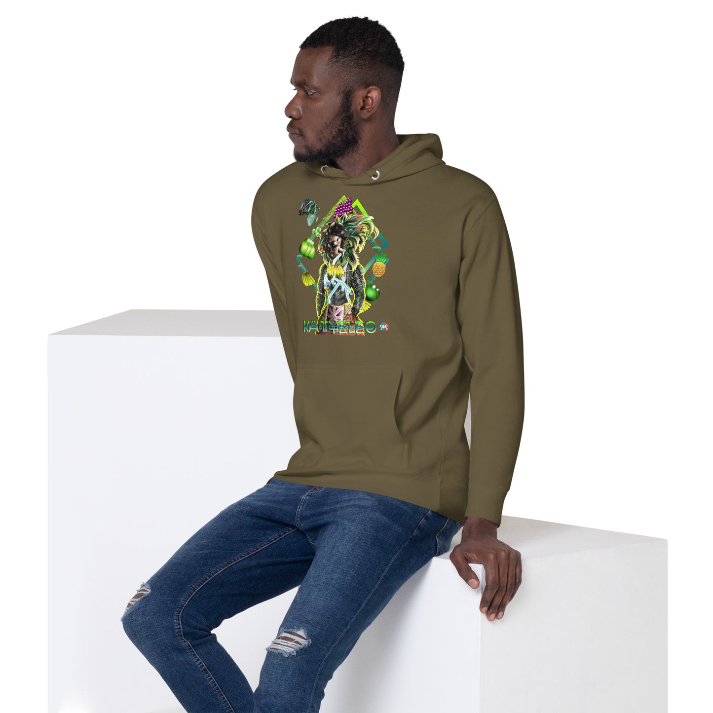 Unisex graphic Hoodie Afrikkan Pantheon (African Gods) Ka Tyeleo