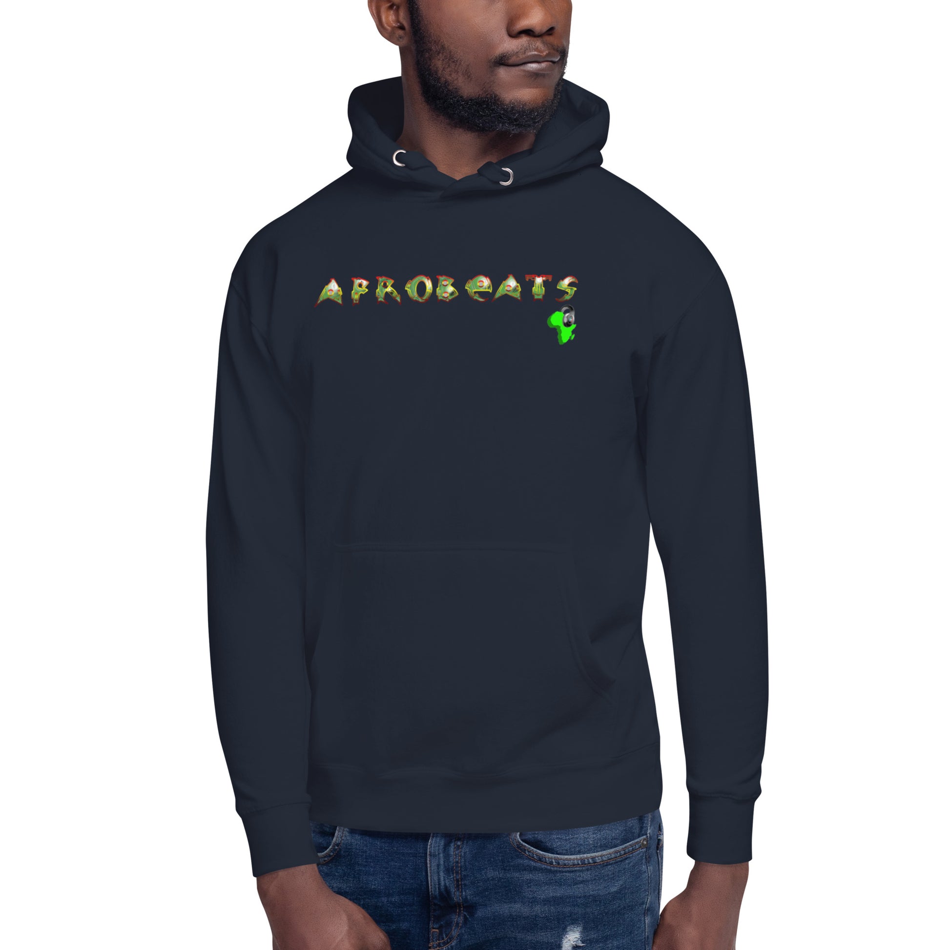 Unisex Hoodie Ebony Afrobeats design - 9ja Pop Art Custom T-Shirt/Wearable Art Store