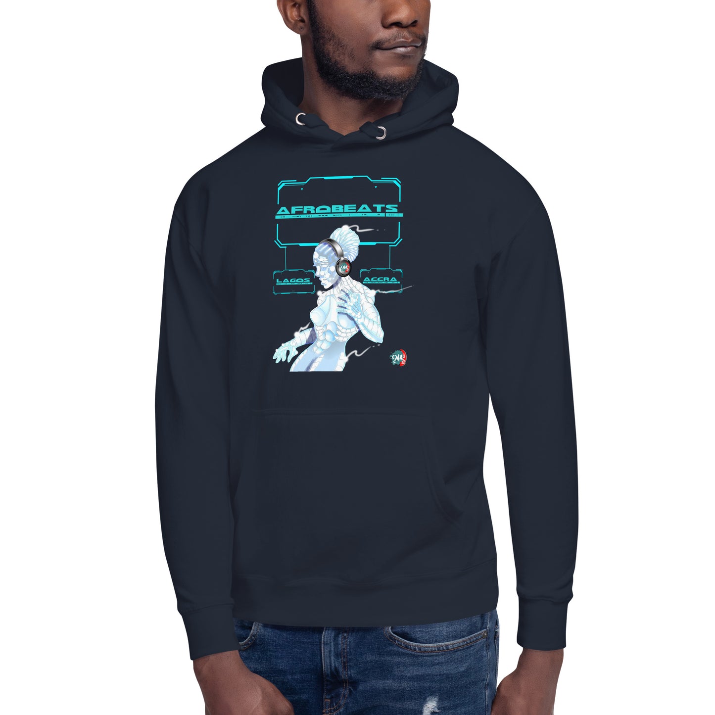 Unisex Hoodie Cyber Dancer Afrobeats design - 9ja Pop Art Custom T-Shirt/Wearable Art Store