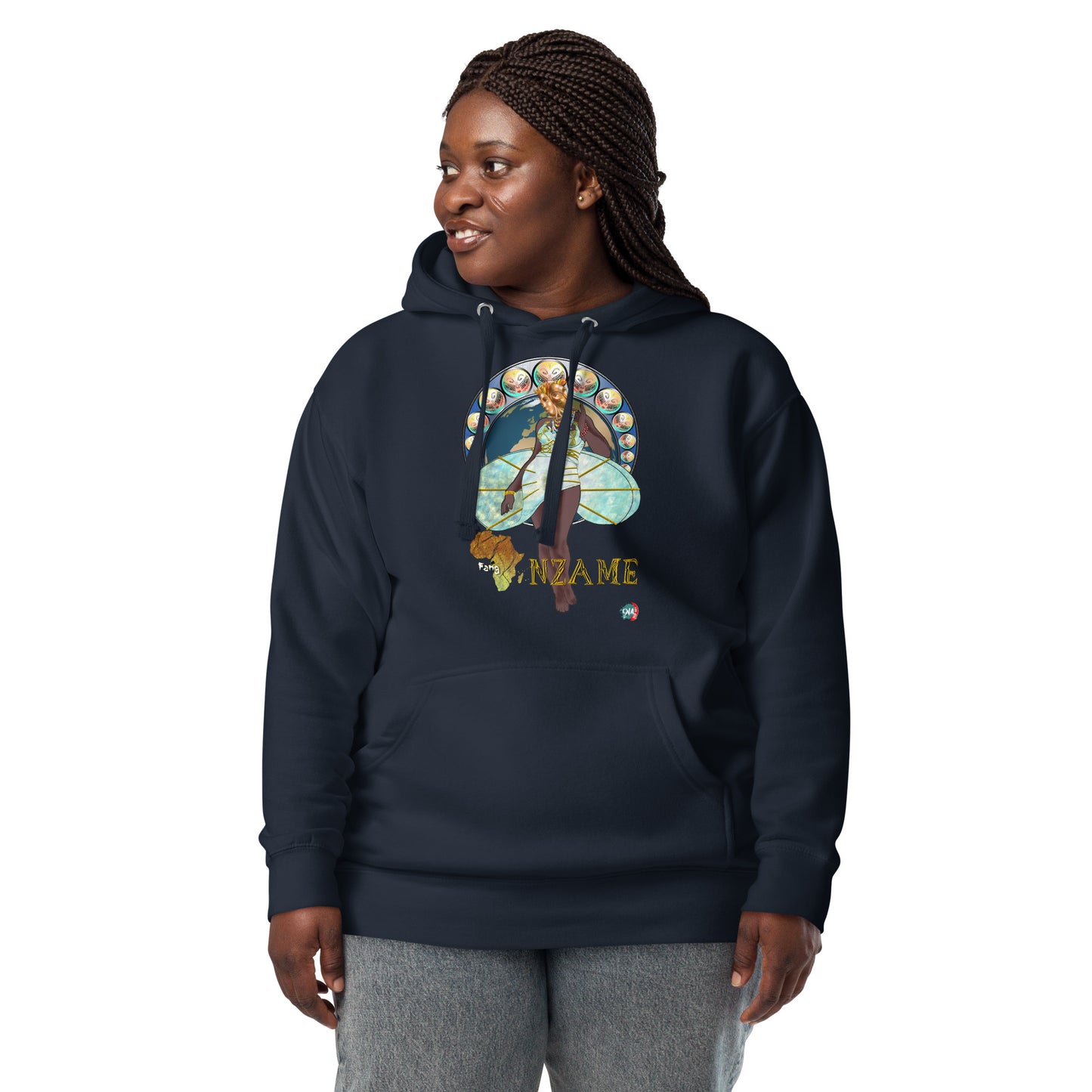 Unisex graphic Hoodie Afrikkan Pantheon (African Gods) Nzame