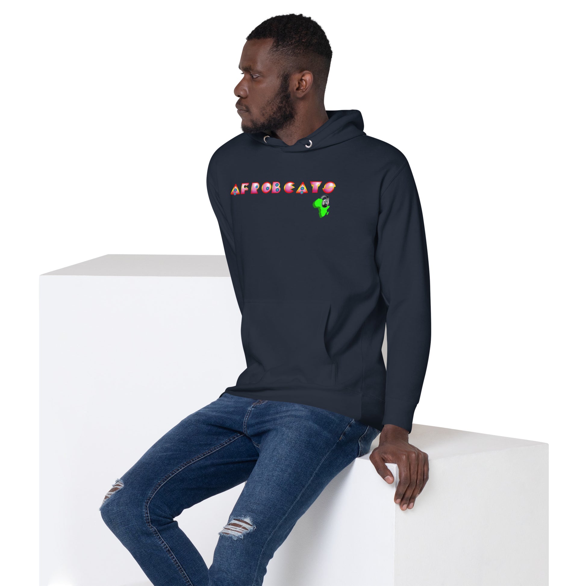 Unisex Hoodie Magenta Deco Afrobeats design - 9ja Pop Art Custom T-Shirt/Wearable Art Store