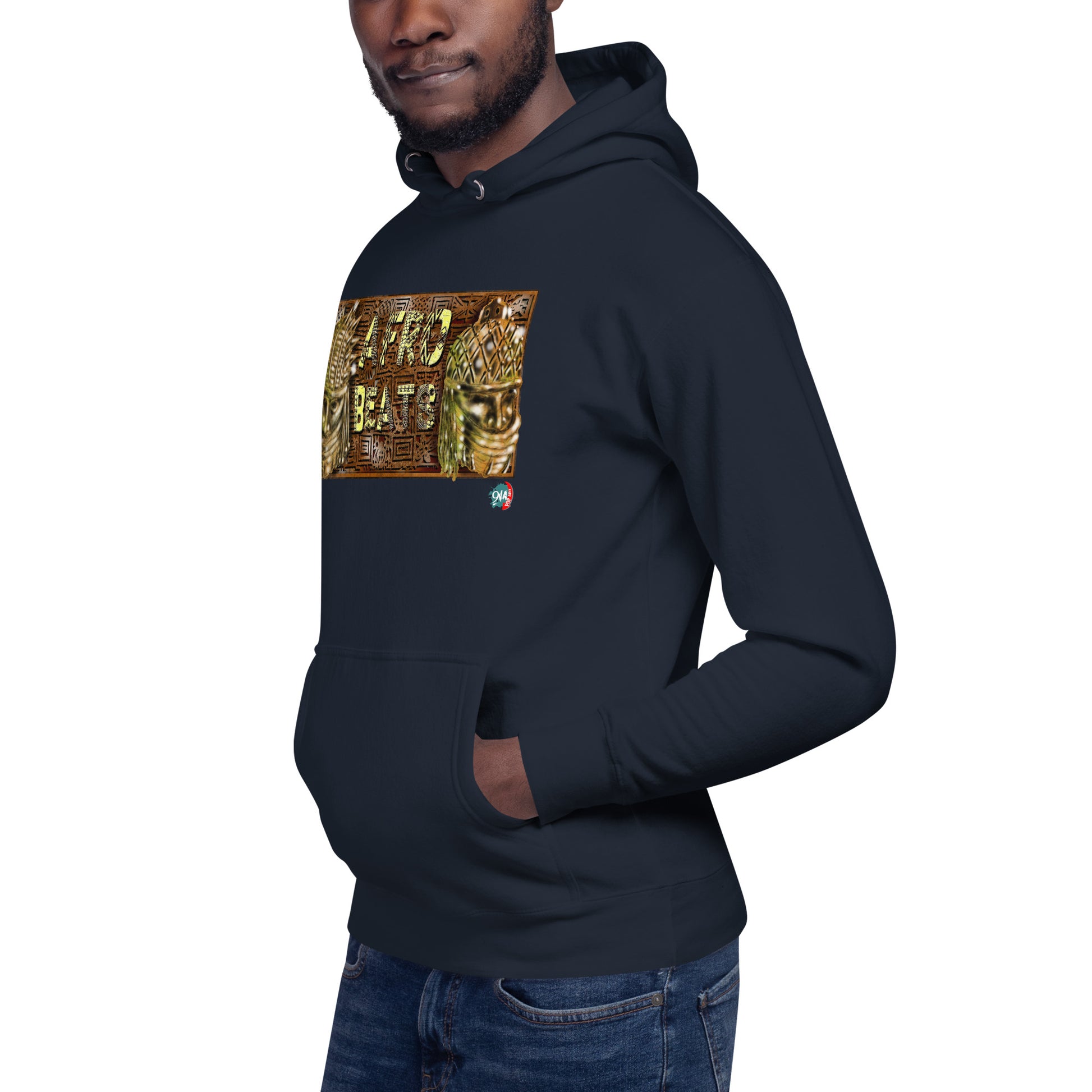 Unisex Hoodie Yoruba Bronze Afrobeats design - 9ja Pop Art Custom T-Shirt/Wearable Art Store