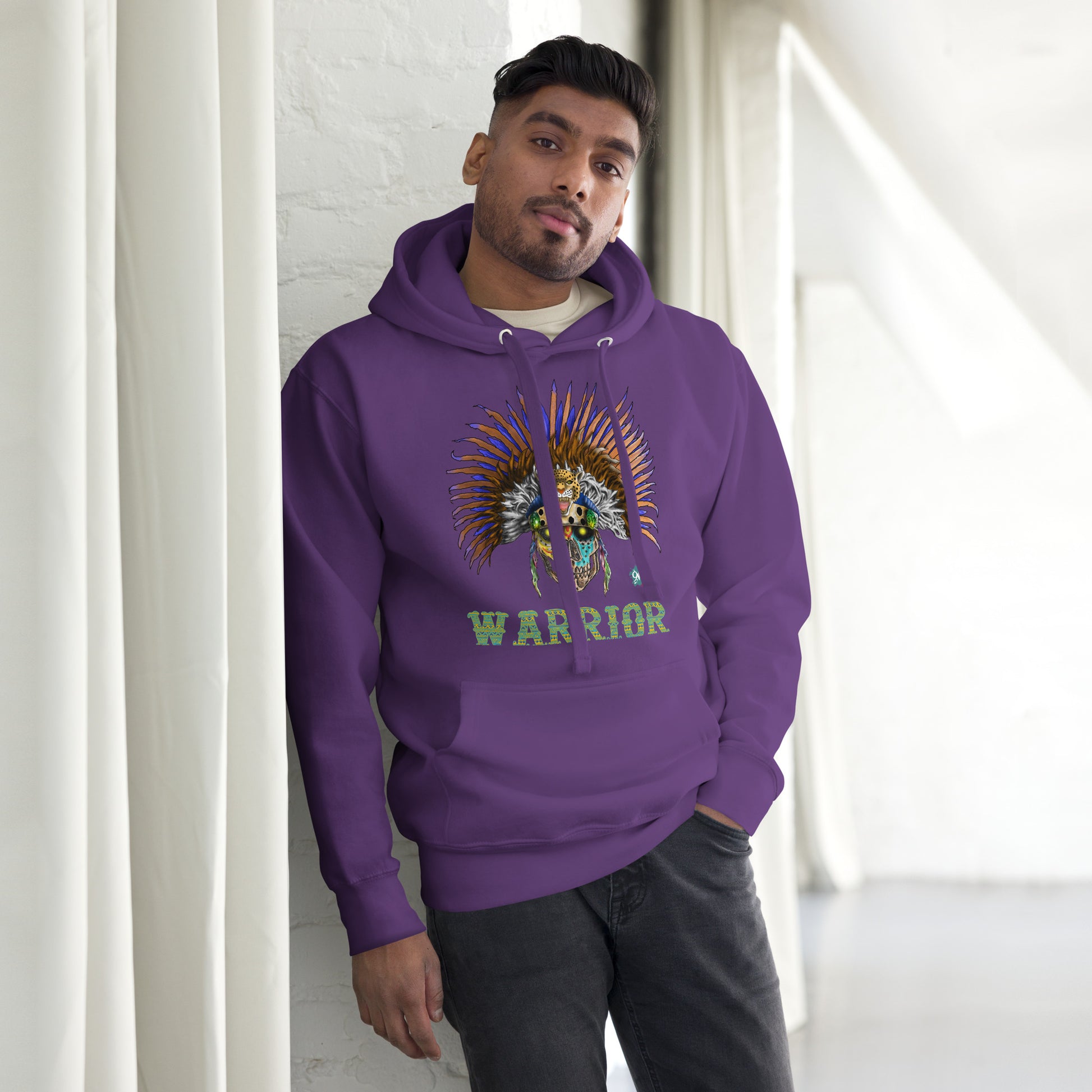 Unisex Hoodie Warrior:  Mayan - 9ja Pop Art Custom T-Shirt/Wearable Art Store