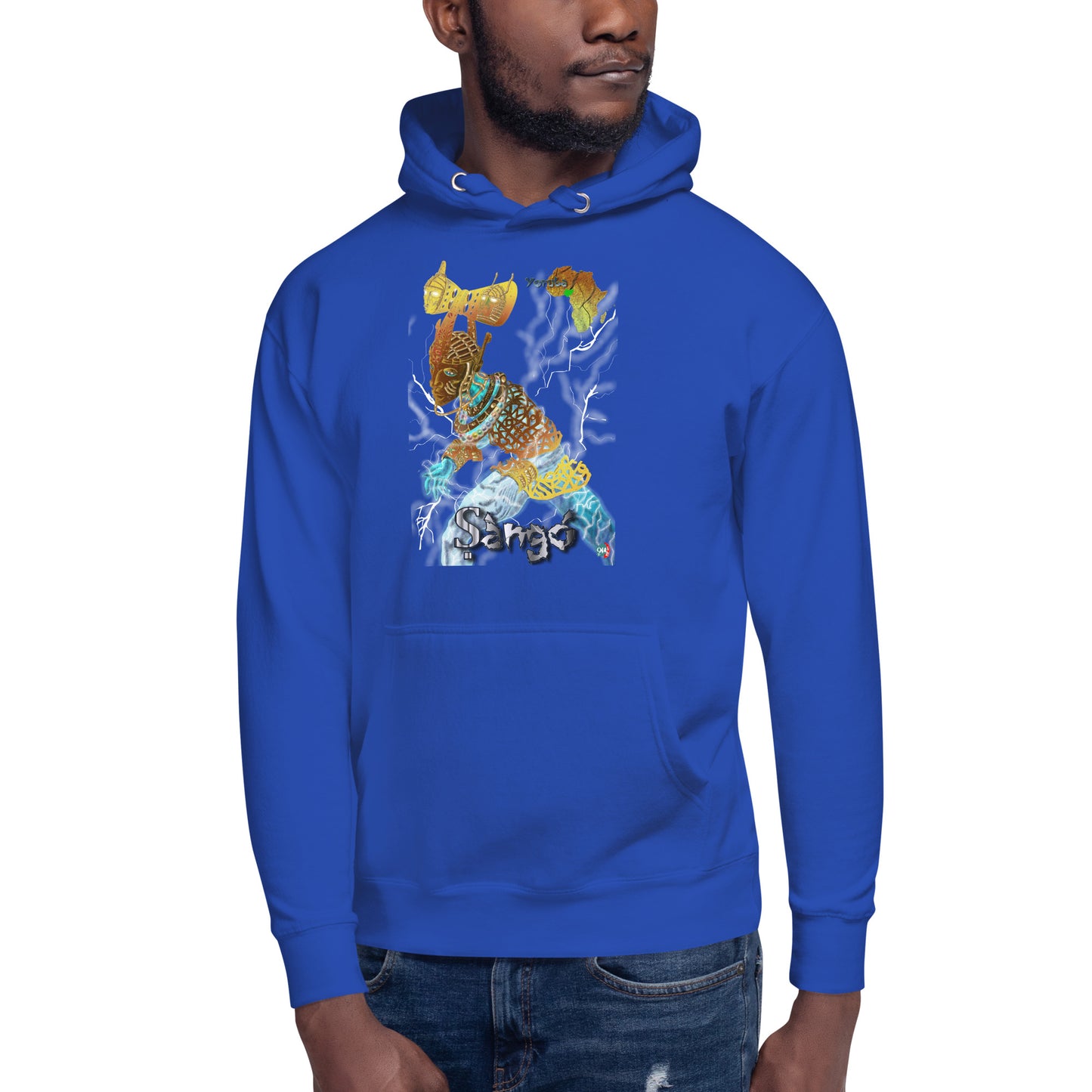 Unisex graphic Hoodie Afrikkan Pantheon (African Gods) Ṣàngó (Shango)