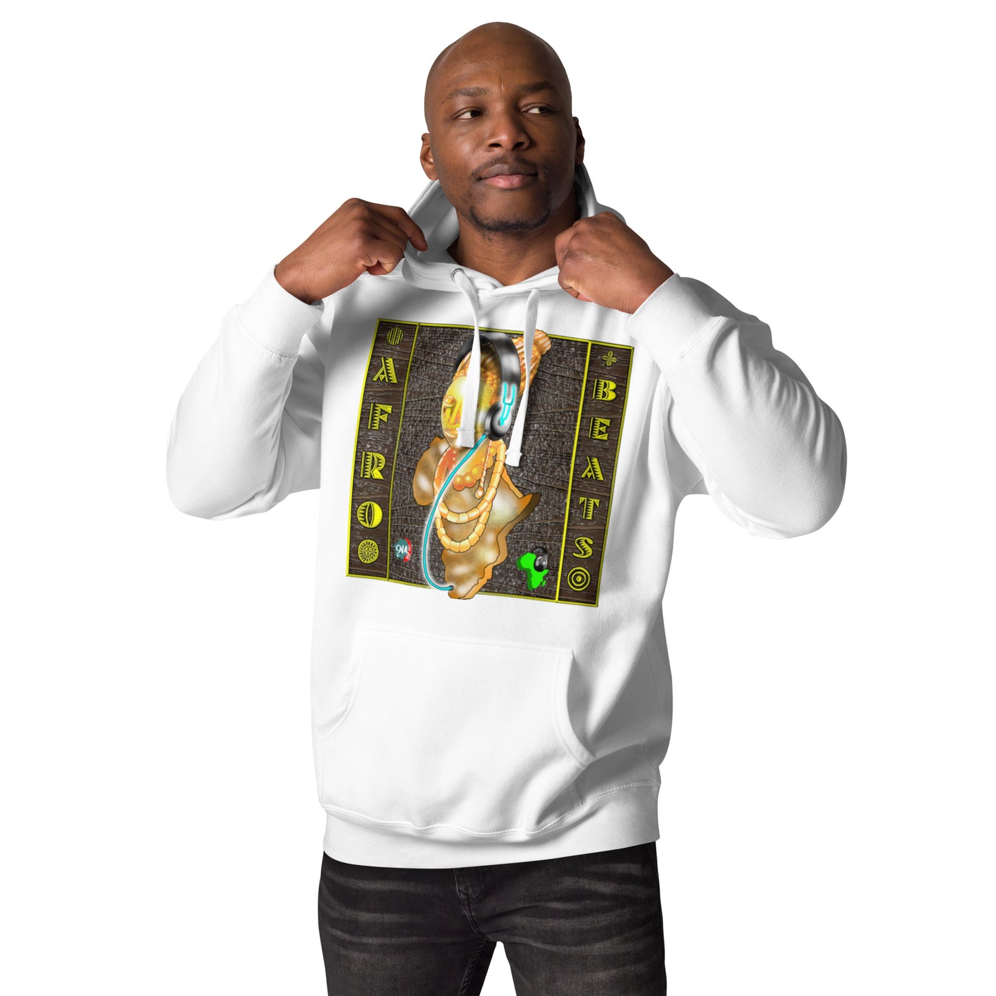 Unisex Hoodie Bronze Queen Afrobeats design - 9ja Pop Art Custom T-Shirt/Wearable Art Store