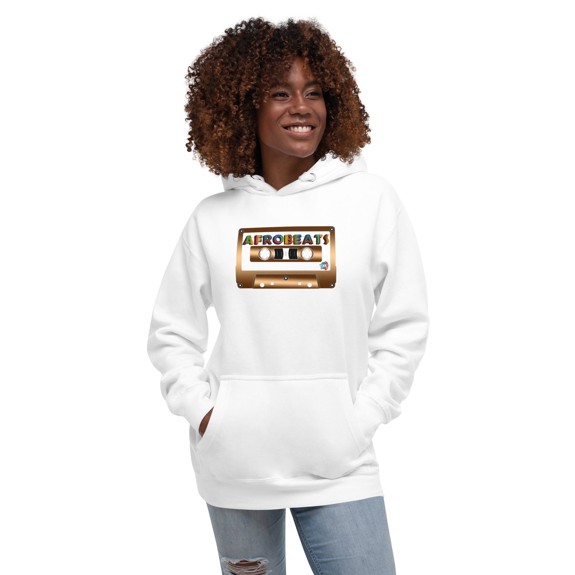 Unisex Hoodie Afrobeats cassette design - 9ja Pop Art Custom T-Shirt/Wearable Art Store