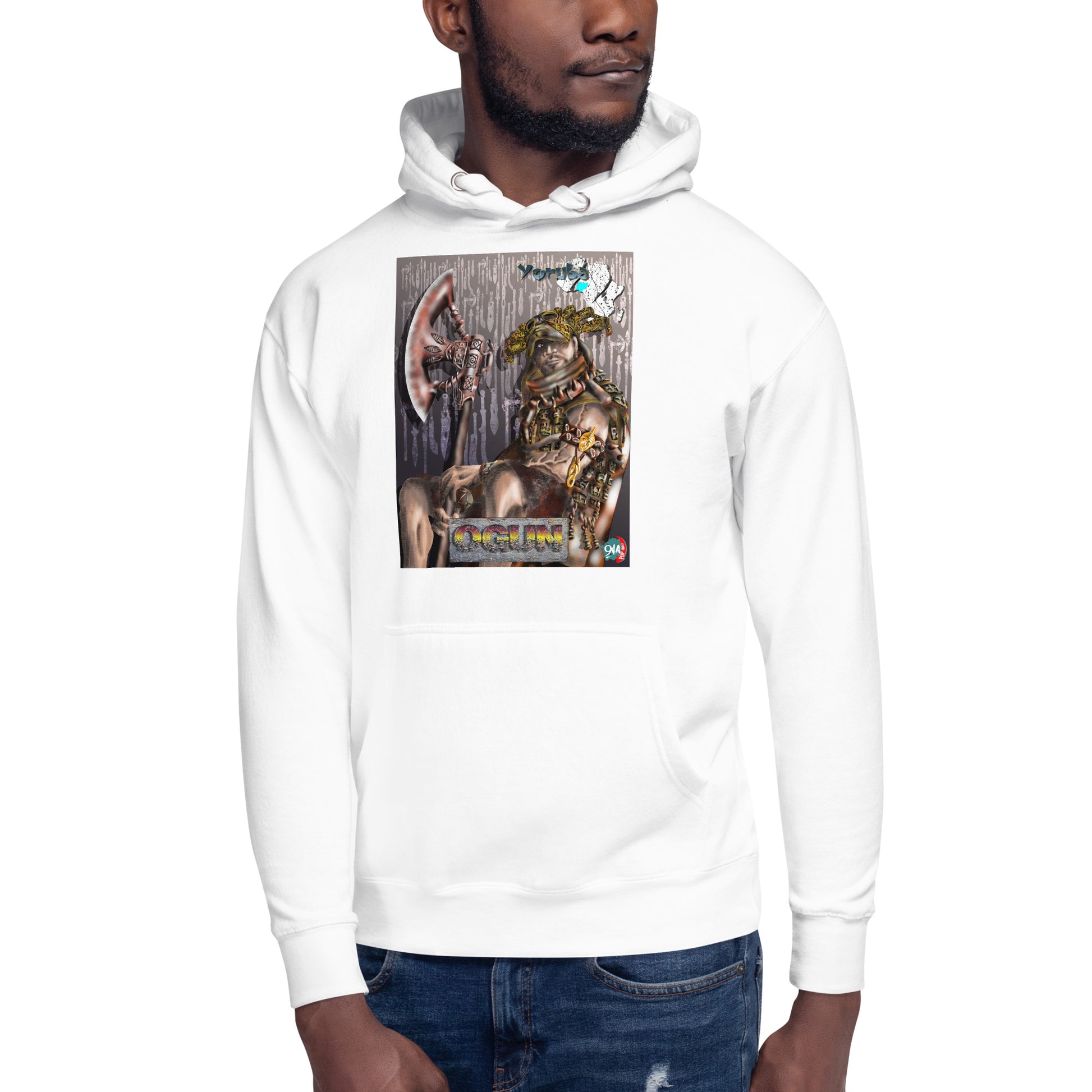 Unisex Hoodie Afrikkan Pantheon Ogún - 9ja Pop Art Custom T-Shirt/Wearable Art Store