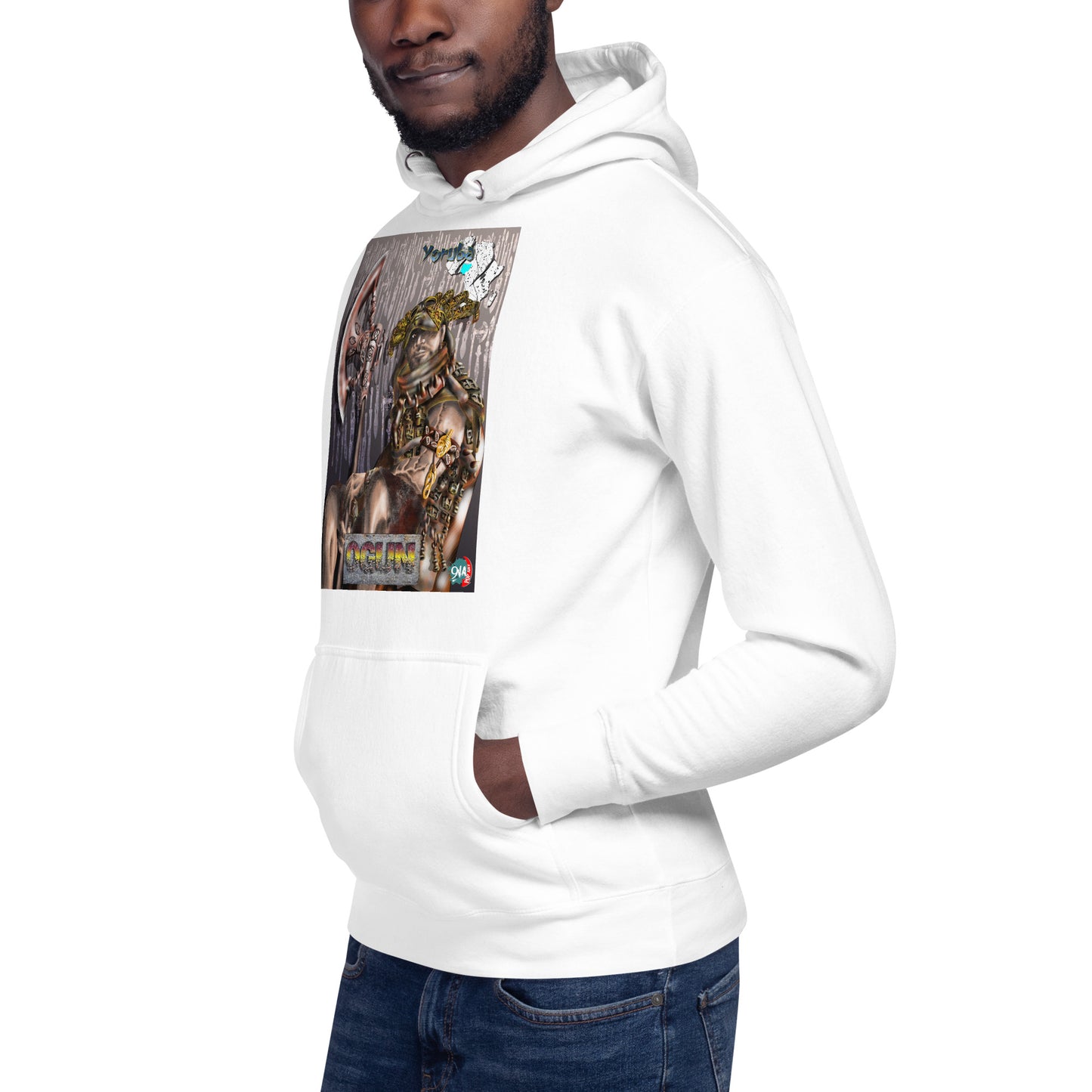 Unisex Hoodie Afrikkan Pantheon Ogún - 9ja Pop Art Custom T-Shirt/Wearable Art Store