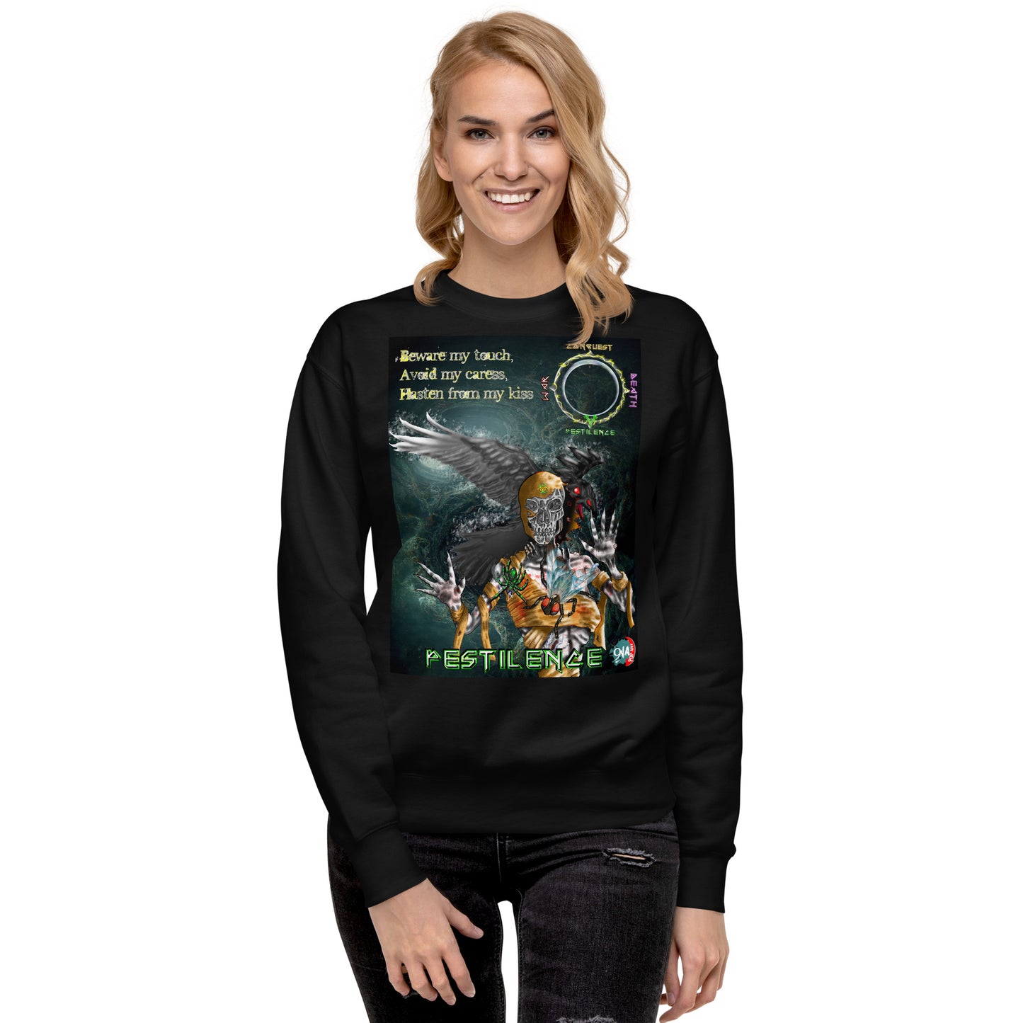 Four Horsemen of the Apocalypse: Pestilence Premium unisex graphic Sweatshirt