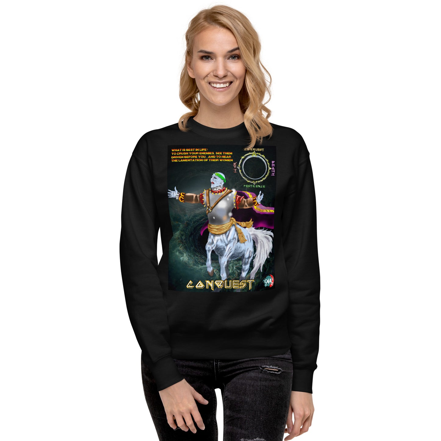 Four Horsemen of the Apocalypse: Conquest Premium unisex graphic Sweatshirt