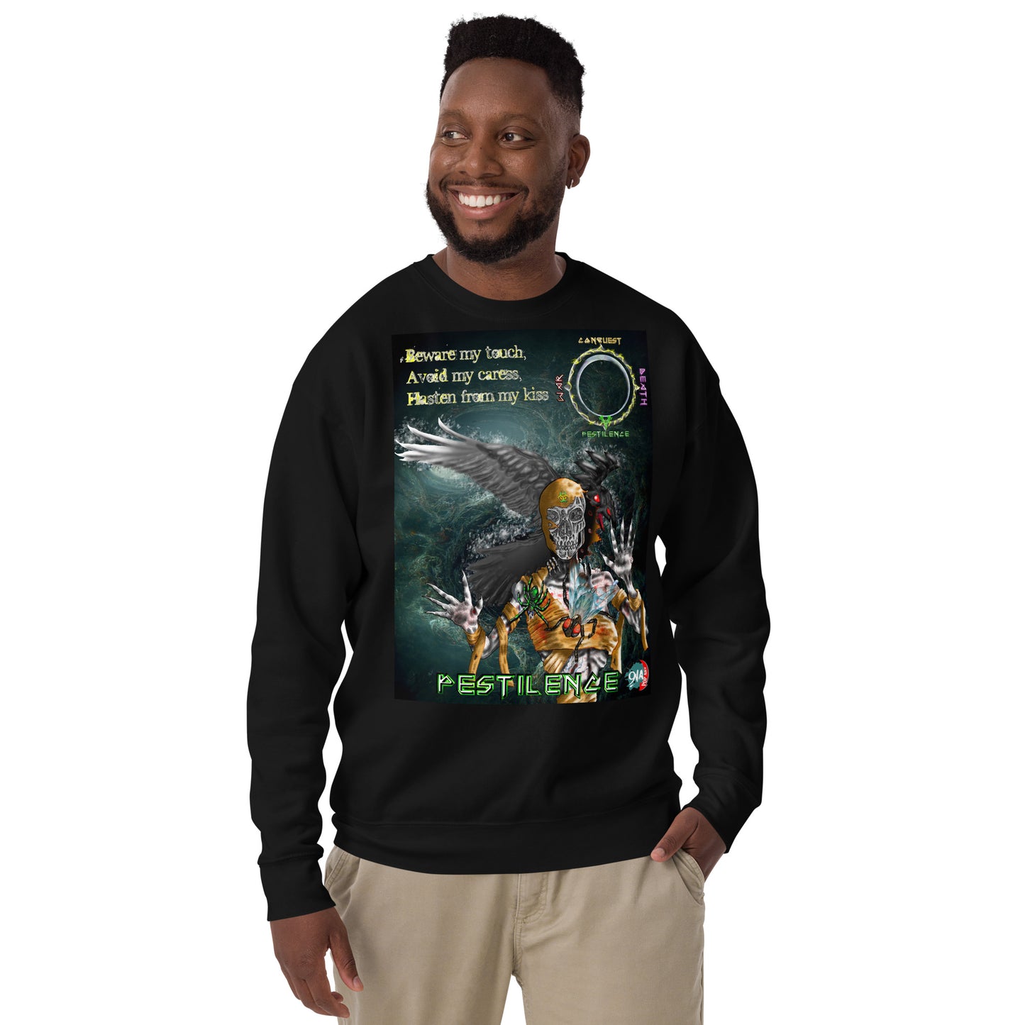 Four Horsemen of the Apocalypse: Pestilence Premium unisex graphic Sweatshirt