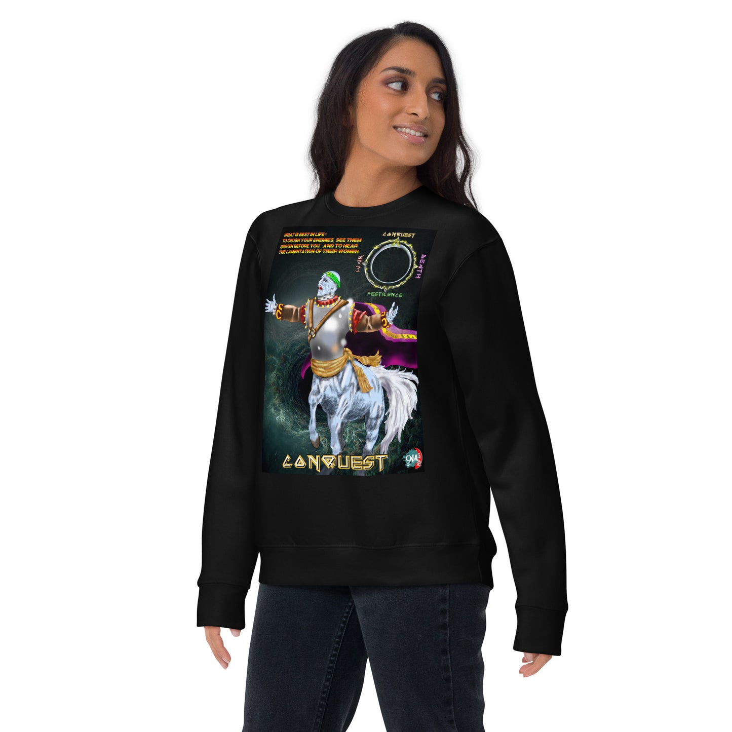 Four Horsemen of the Apocalypse: Conquest Premium unisex graphic Sweatshirt