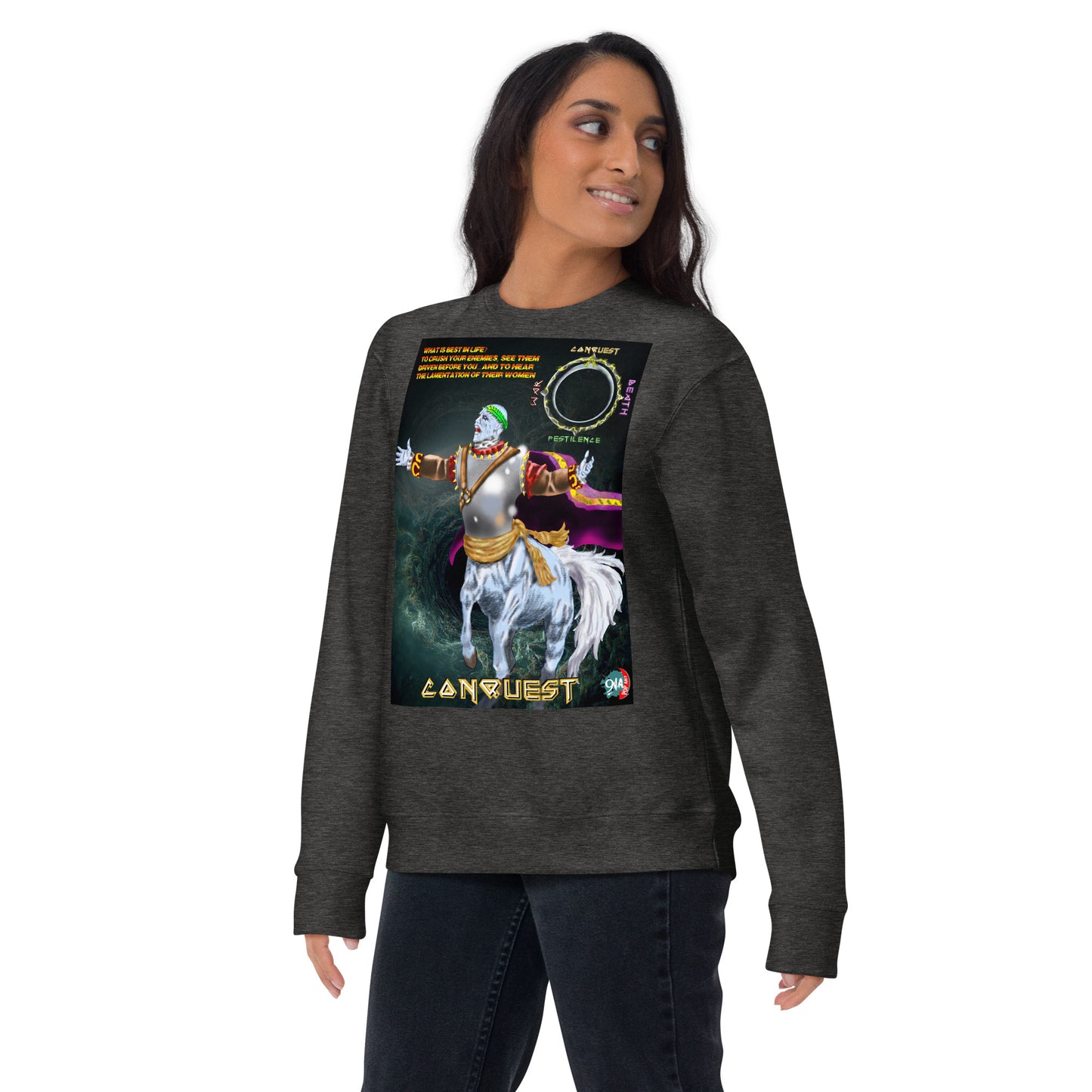 Four Horsemen of the Apocalypse: Conquest Premium unisex graphic Sweatshirt