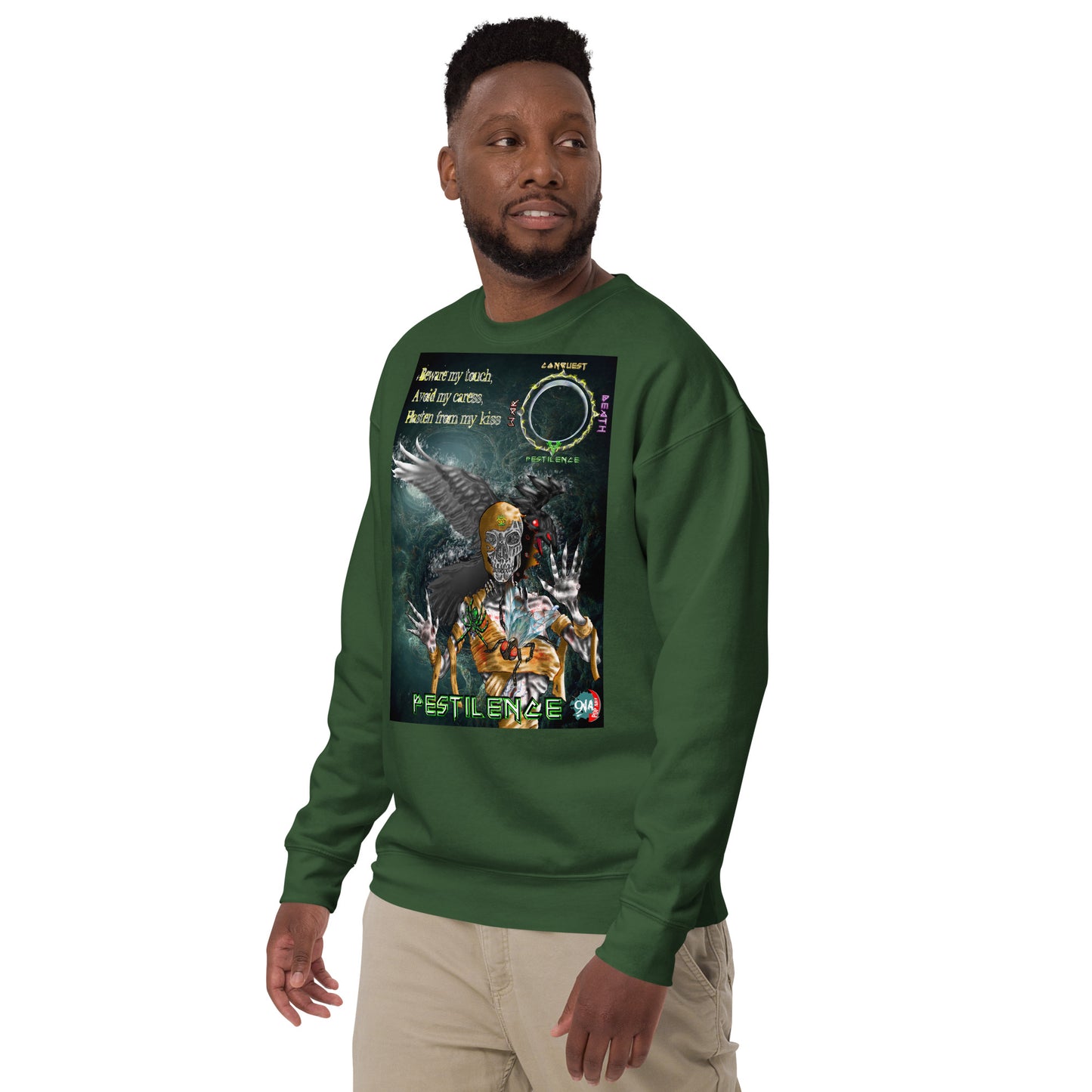 Four Horsemen of the Apocalypse: Pestilence Premium unisex graphic Sweatshirt