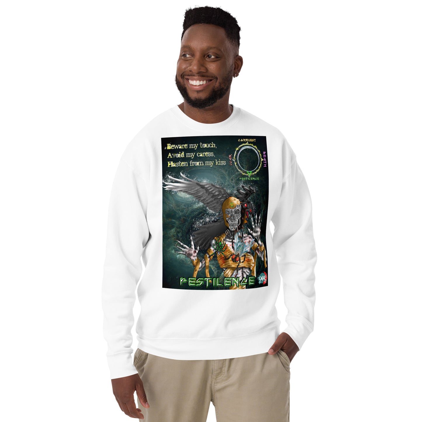 Four Horsemen of the Apocalypse: Pestilence Premium unisex graphic Sweatshirt