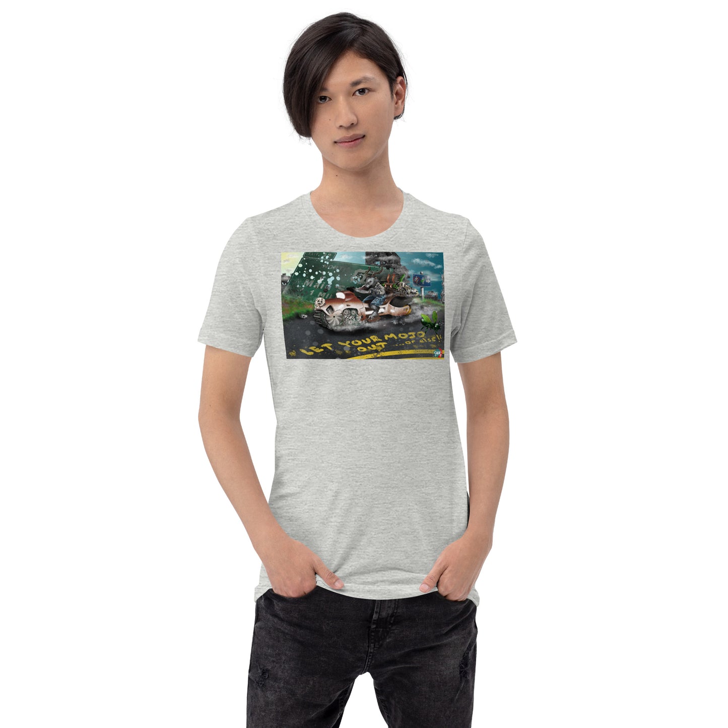 Hunter Hunted Mojo Unisex graphic t-shirt