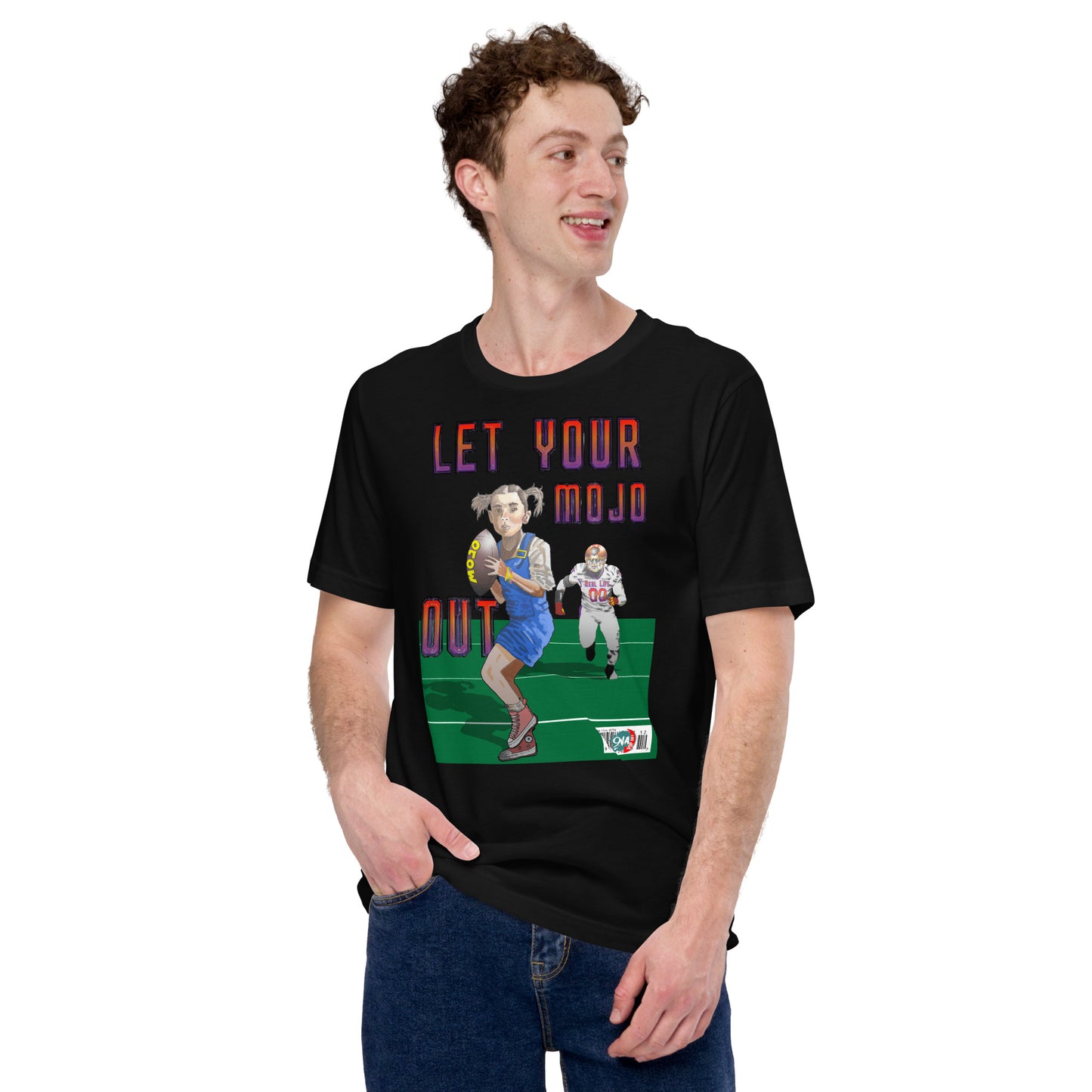 Pass Rush Mojo Unisex graphic t-shirt.