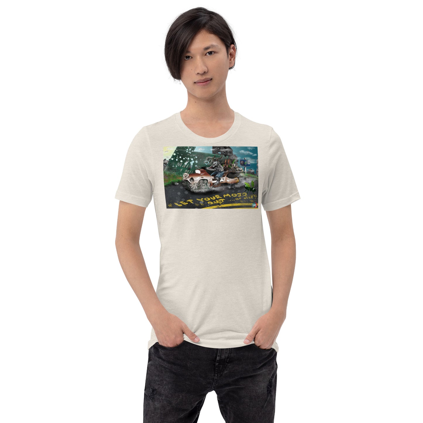 Hunter Hunted Mojo Unisex graphic t-shirt