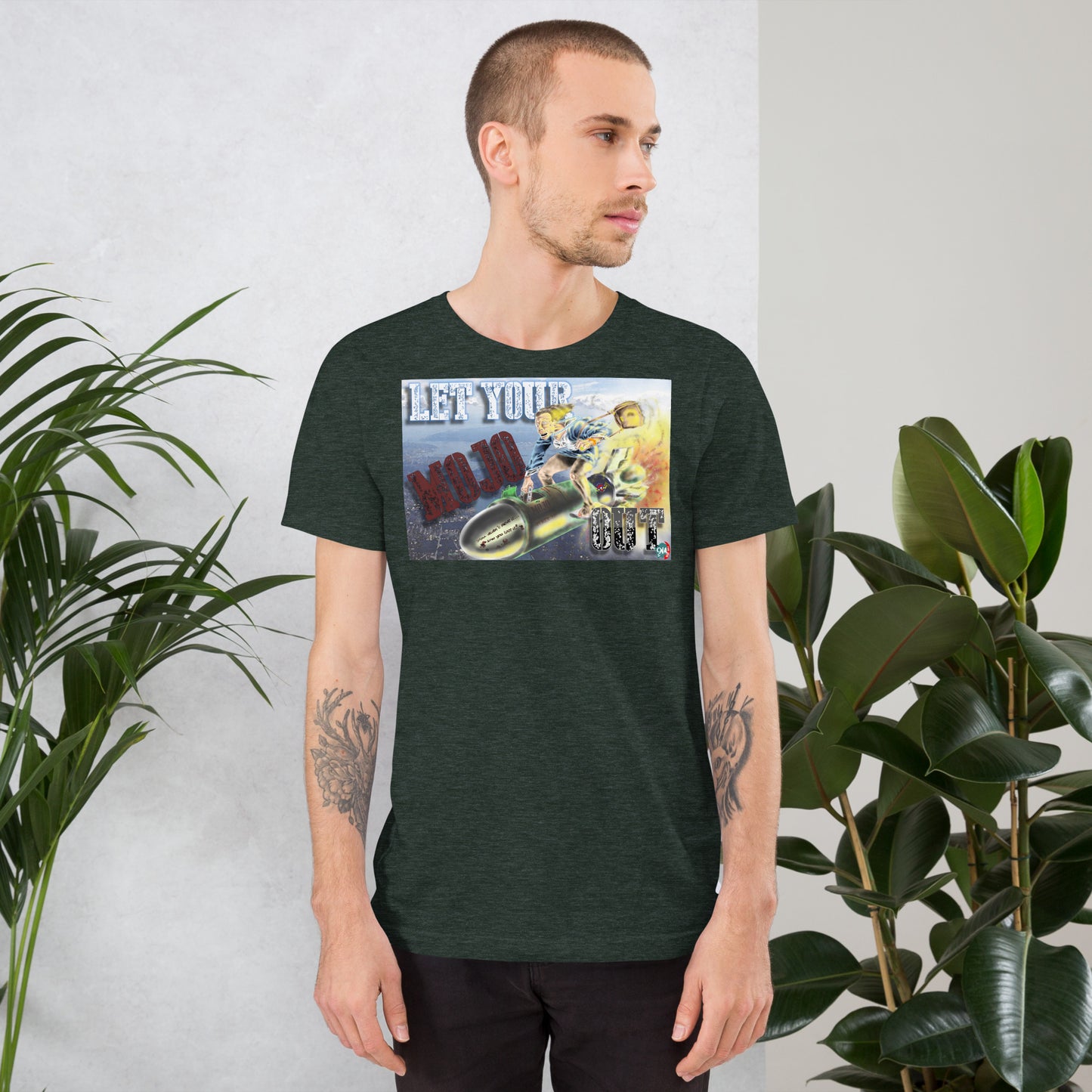 Surf Bomb Mojo Unisex graphic t-shirt