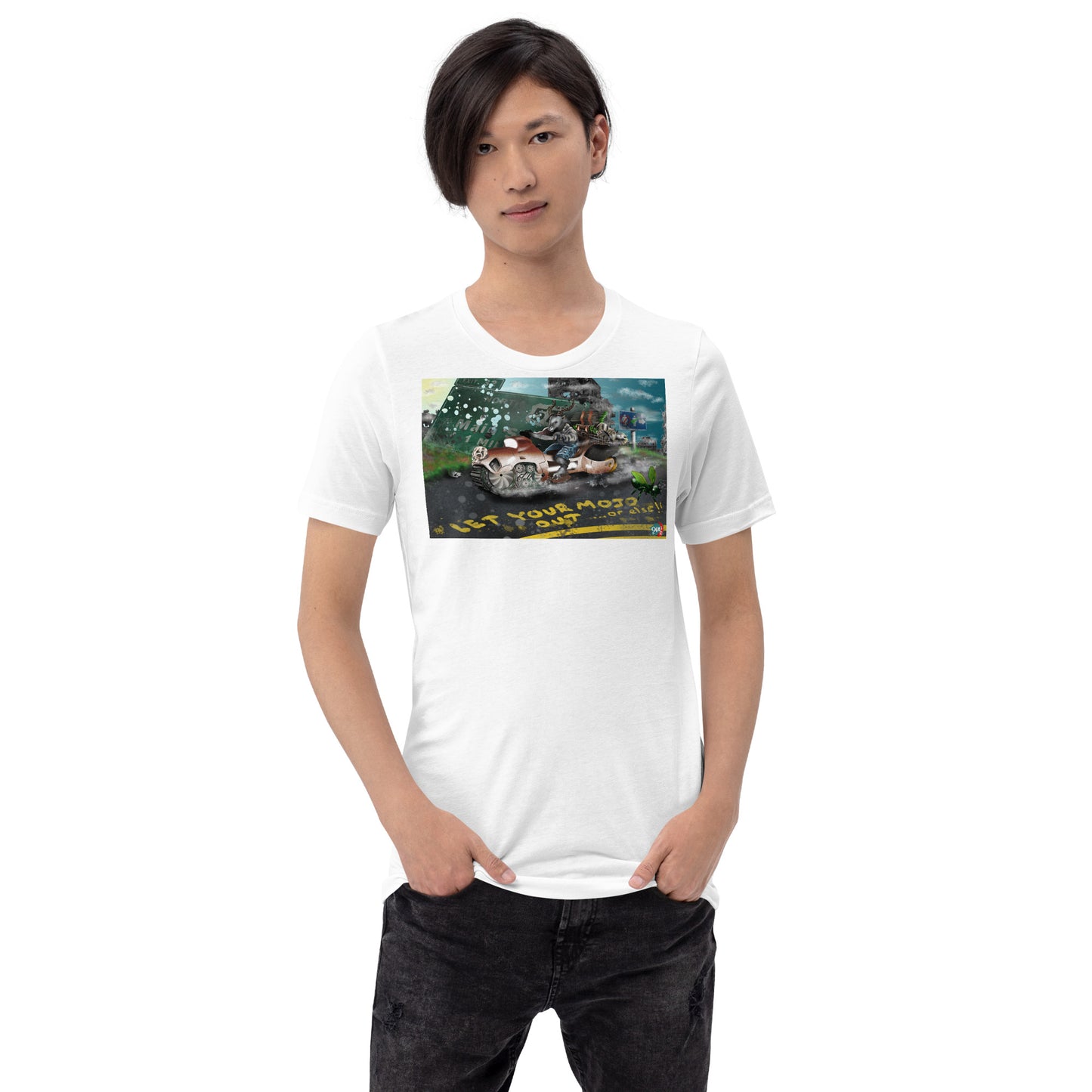 Hunter Hunted Mojo Unisex graphic t-shirt