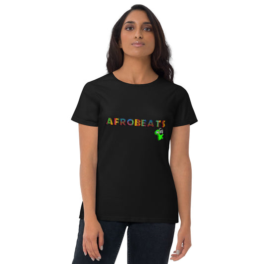 Women's "Adire" Afrobeats design - 9ja Pop Art Custom T-Shirt/Wearable Art Store