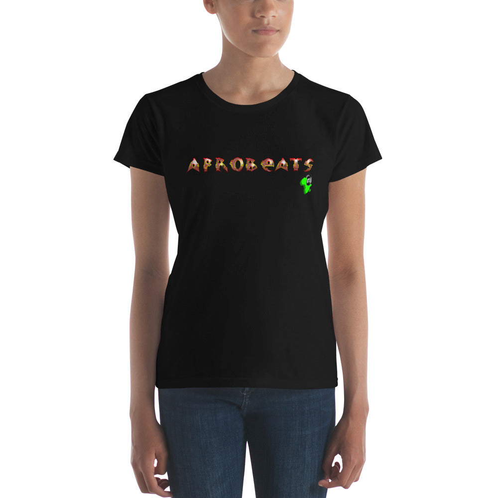 Women's Ruby Gem Afrobeats design - 9ja Pop Art Custom T-Shirt/Wearable Art Store