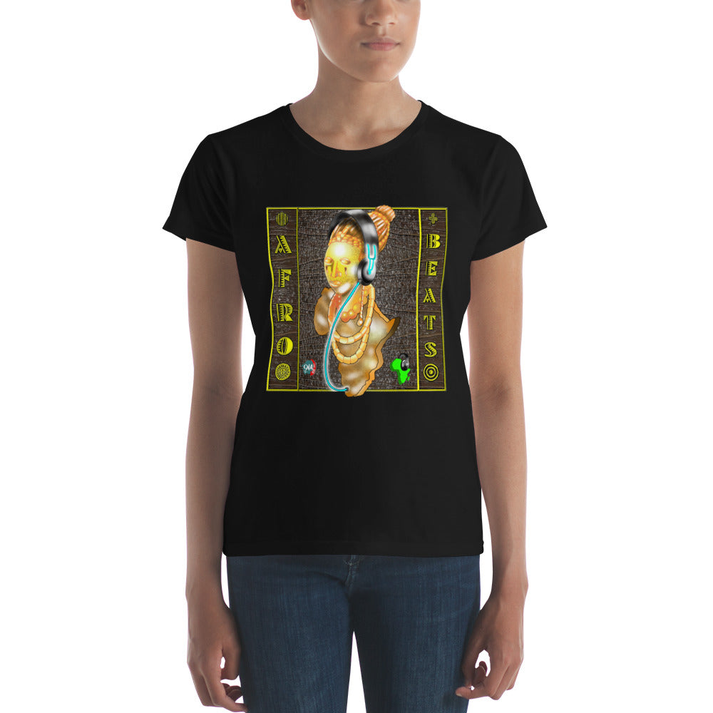 Bronze Queen Afrobeats Women's tee - 9ja Pop Art Custom T-Shirt/Wearable Art Store