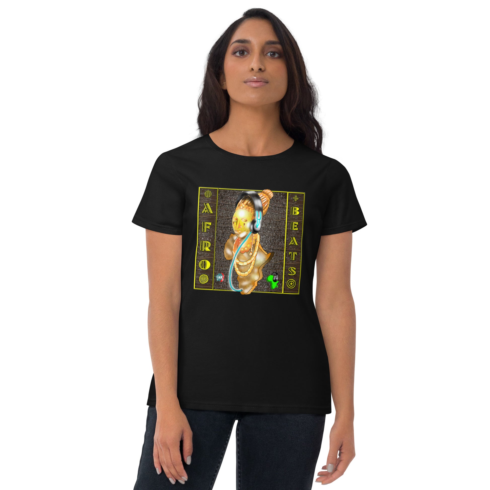 Bronze Queen Afrobeats Women's tee - 9ja Pop Art Custom T-Shirt/Wearable Art Store