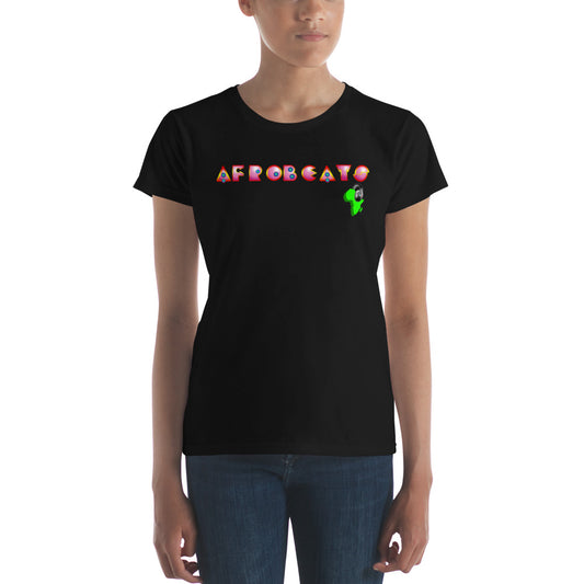 Women's Magenta Deco Afrobeats design - 9ja Pop Art Custom T-Shirt/Wearable Art Store