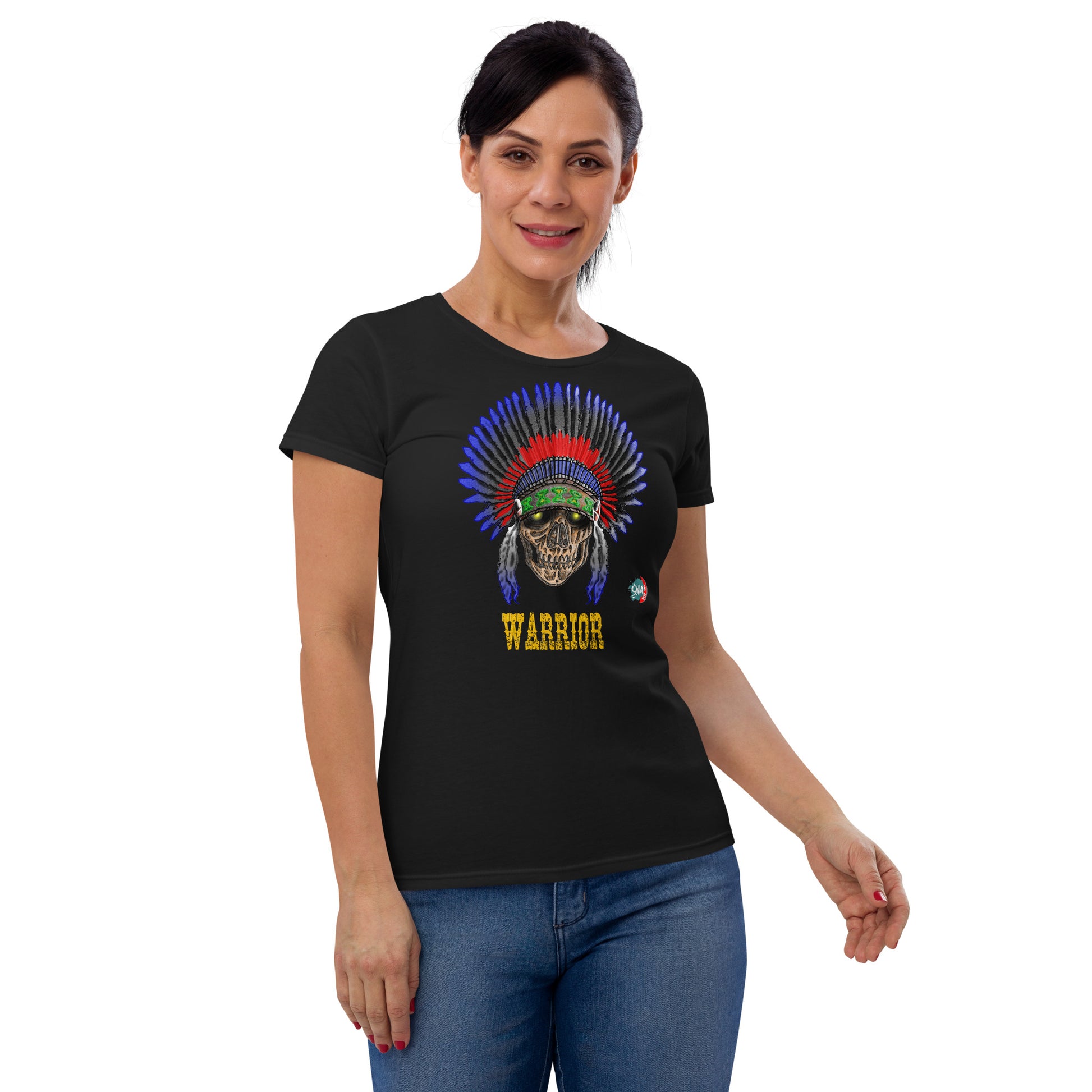 Woman Warrior:  American - 9ja Pop Art Custom T-Shirt/Wearable Art Store