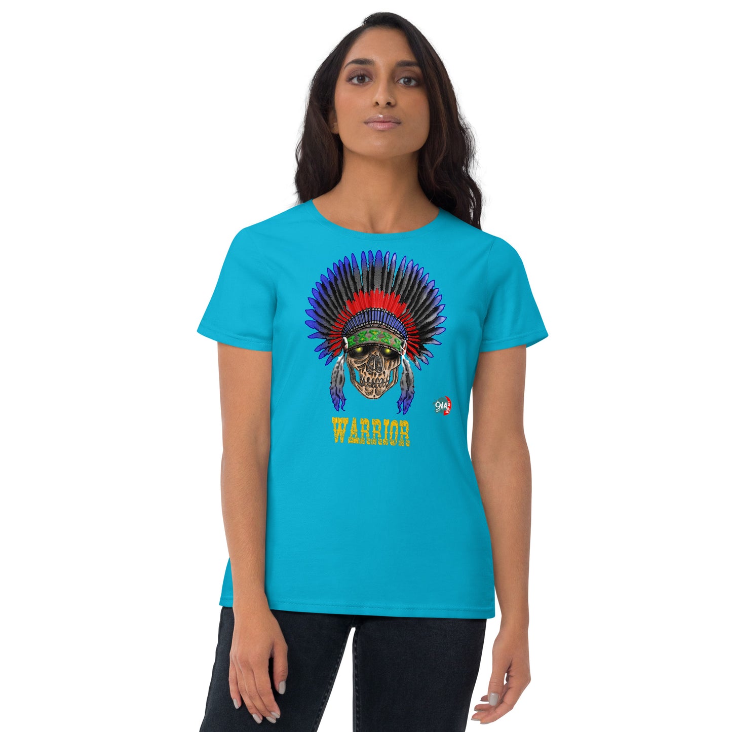 Woman Warrior:  American - 9ja Pop Art Custom T-Shirt/Wearable Art Store