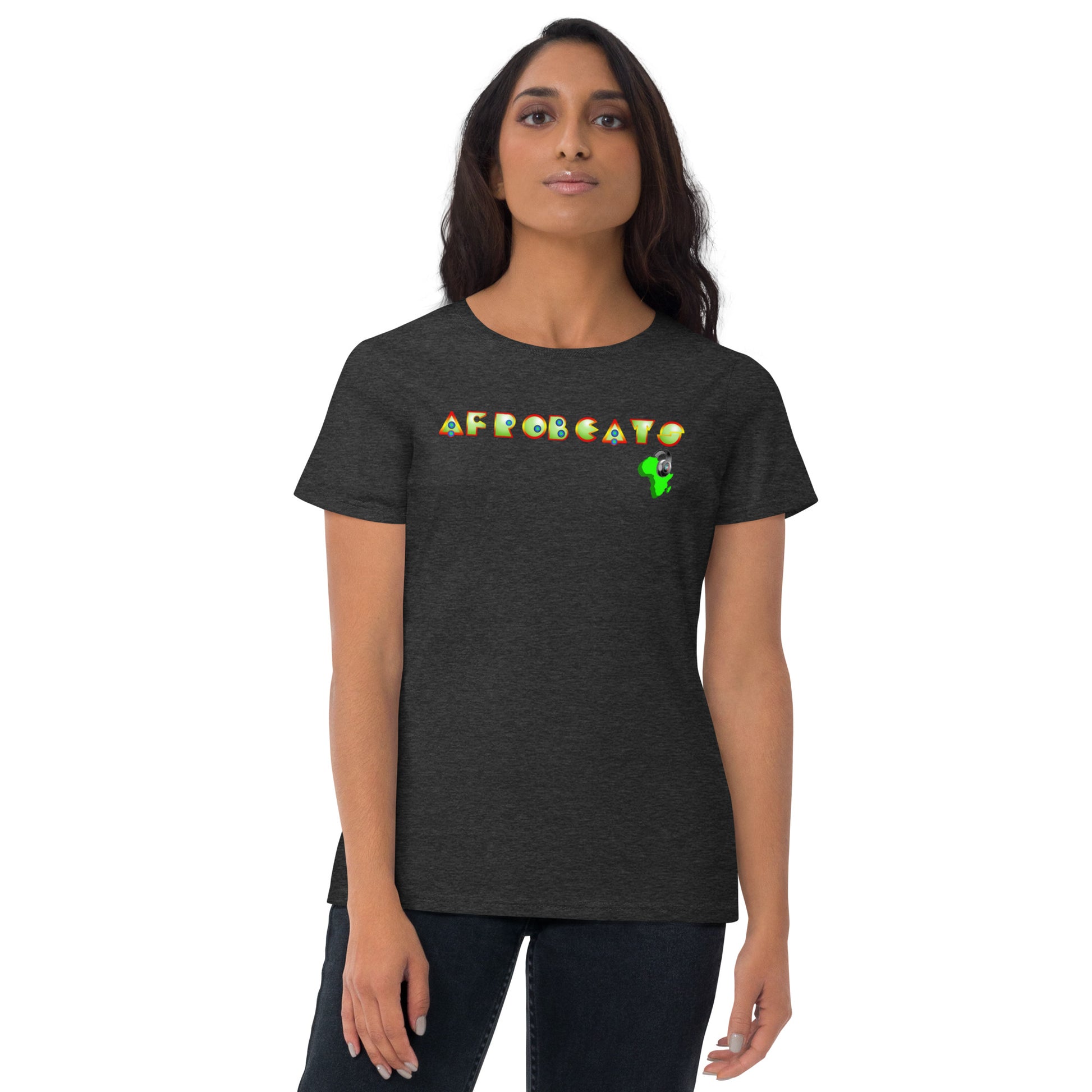 Women's Jade Deco Afrobeats design - 9ja Pop Art Custom T-Shirt/Wearable Art Store