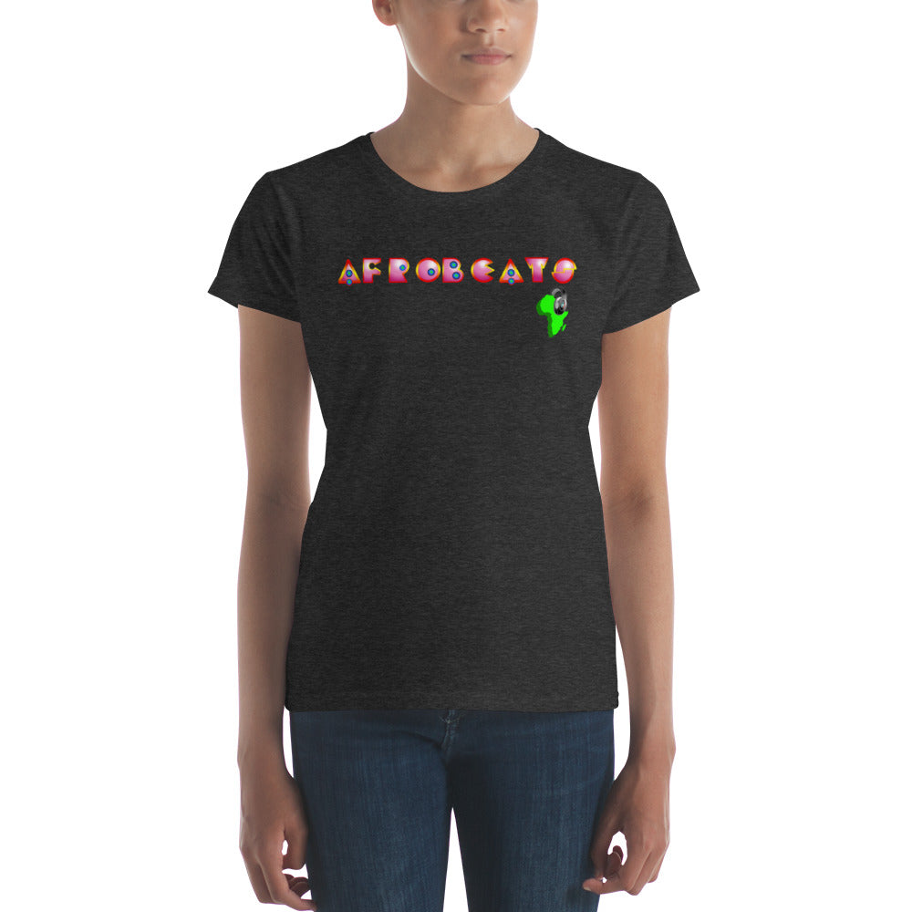 Women's Magenta Deco Afrobeats design - 9ja Pop Art Custom T-Shirt/Wearable Art Store