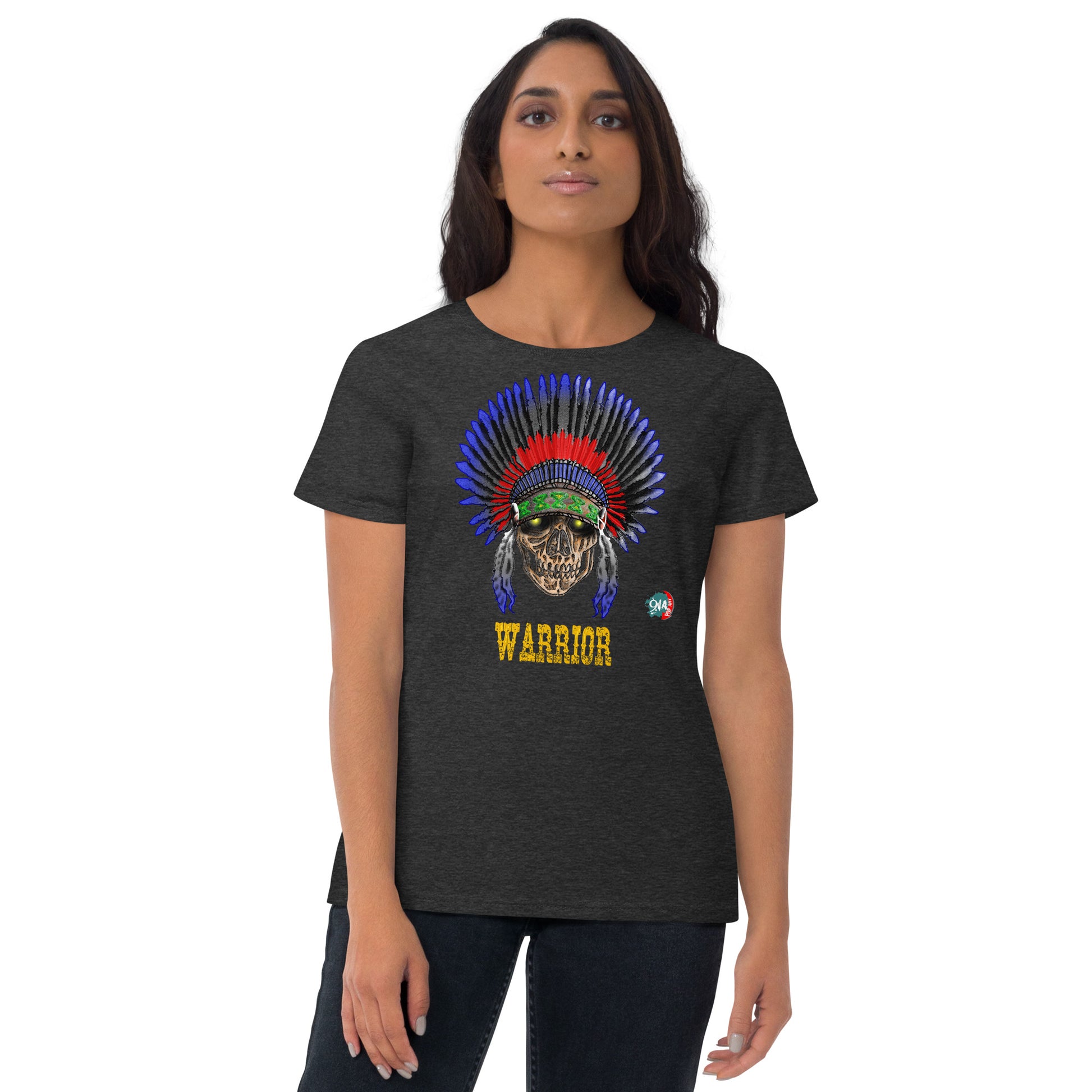 Woman Warrior:  American - 9ja Pop Art Custom T-Shirt/Wearable Art Store