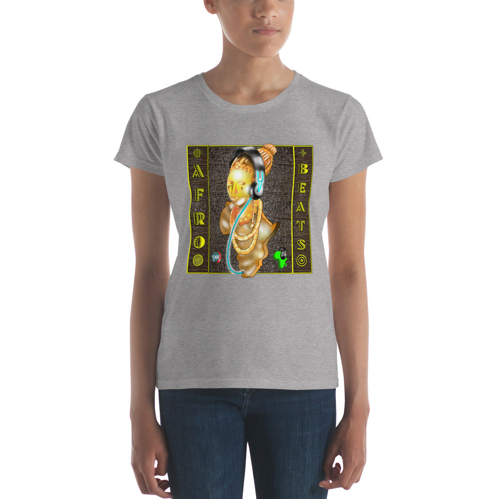 Bronze Queen Afrobeats Women's tee - 9ja Pop Art Custom T-Shirt/Wearable Art Store