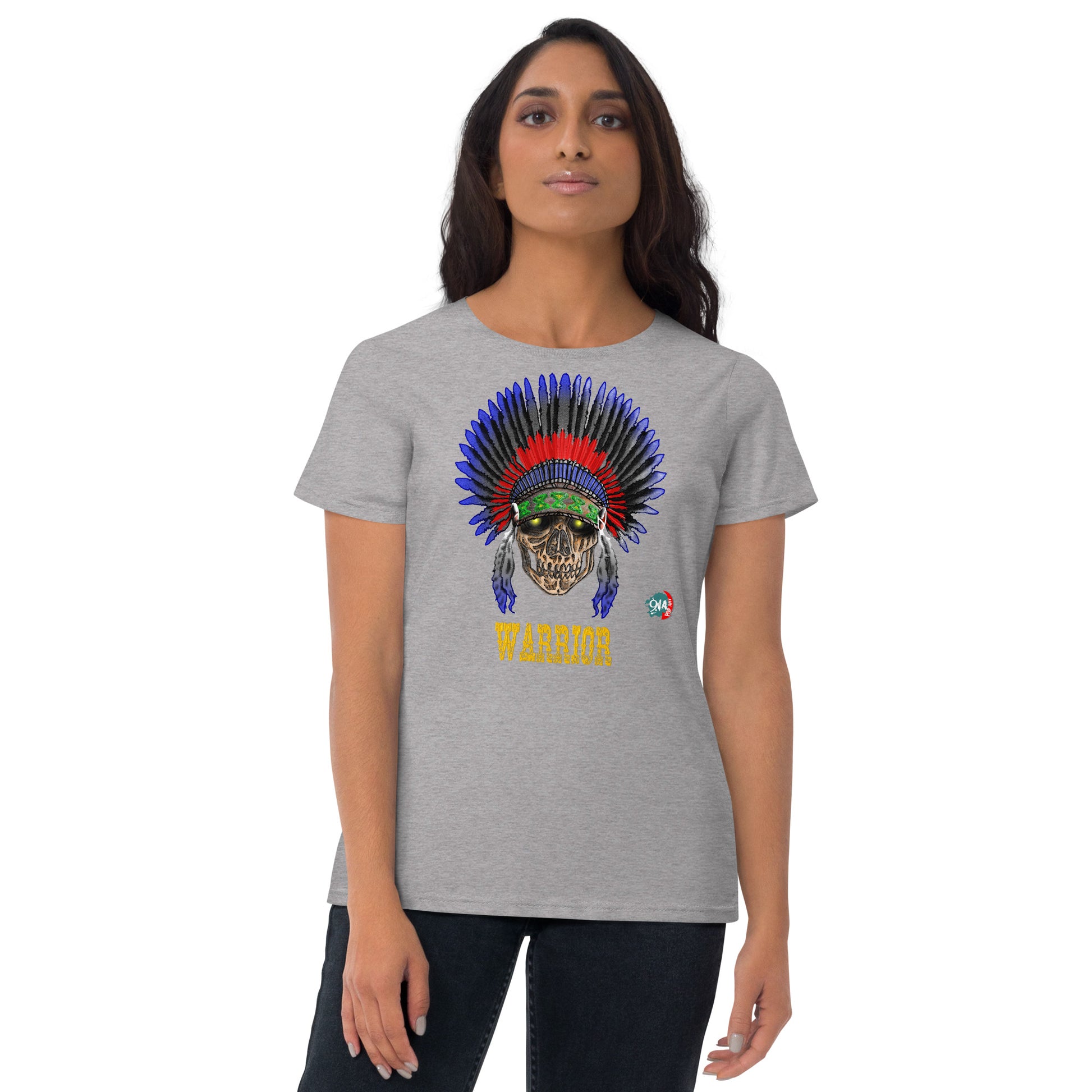 Woman Warrior:  American - 9ja Pop Art Custom T-Shirt/Wearable Art Store