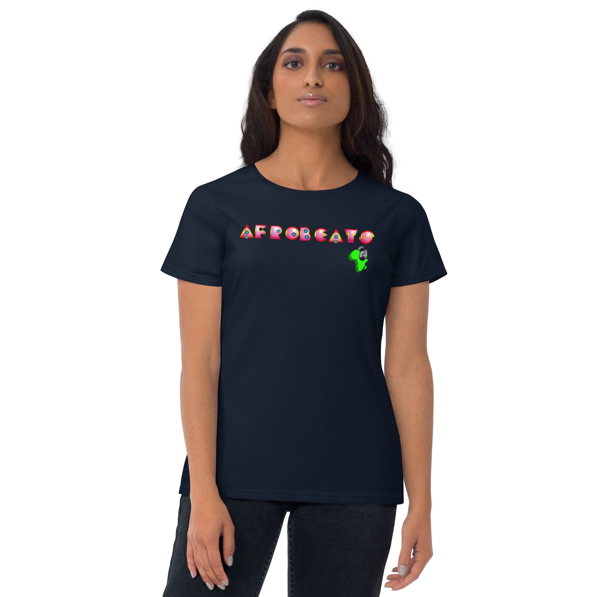 Women's Jasmine Deco Afrobeats design - 9ja Pop Art Custom T-Shirt/Wearable Art Store