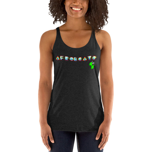 Women's "Blue Deco" Afrobeats Tank Top