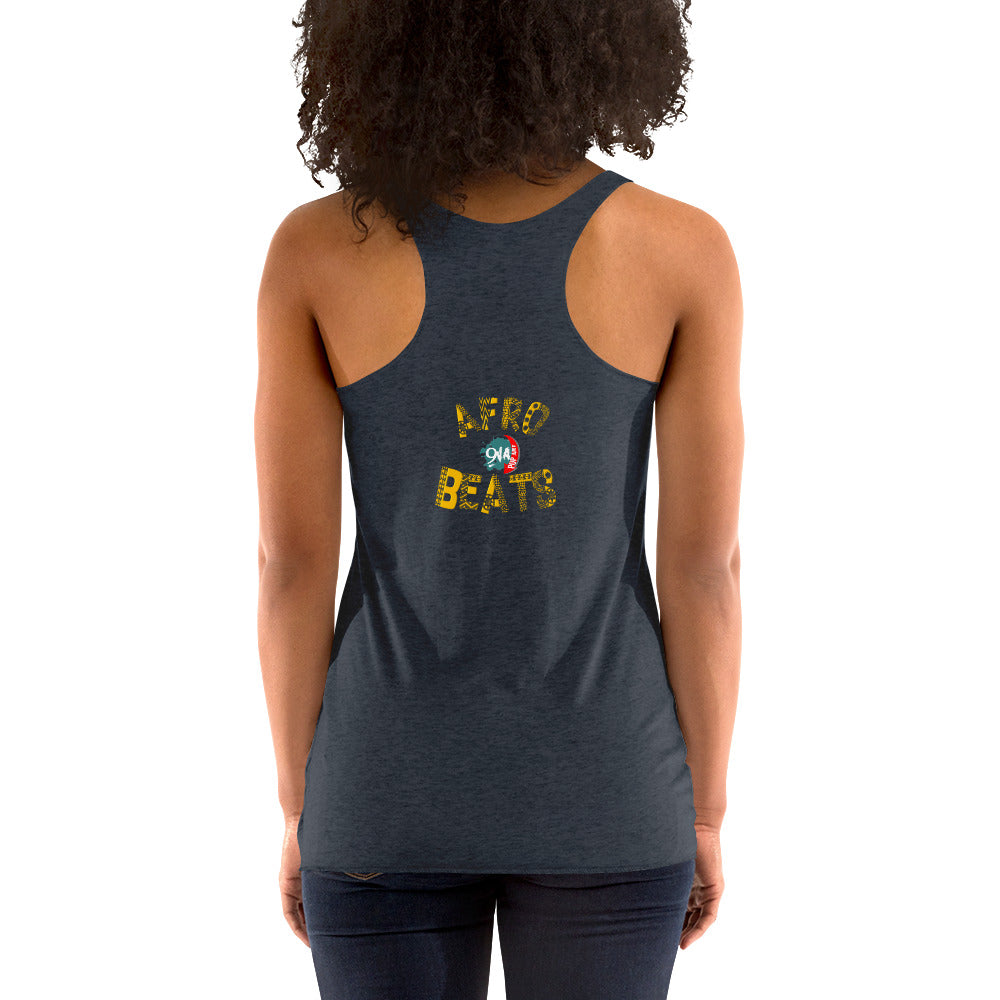 Women's "Blue Deco" Afrobeats Tank Top