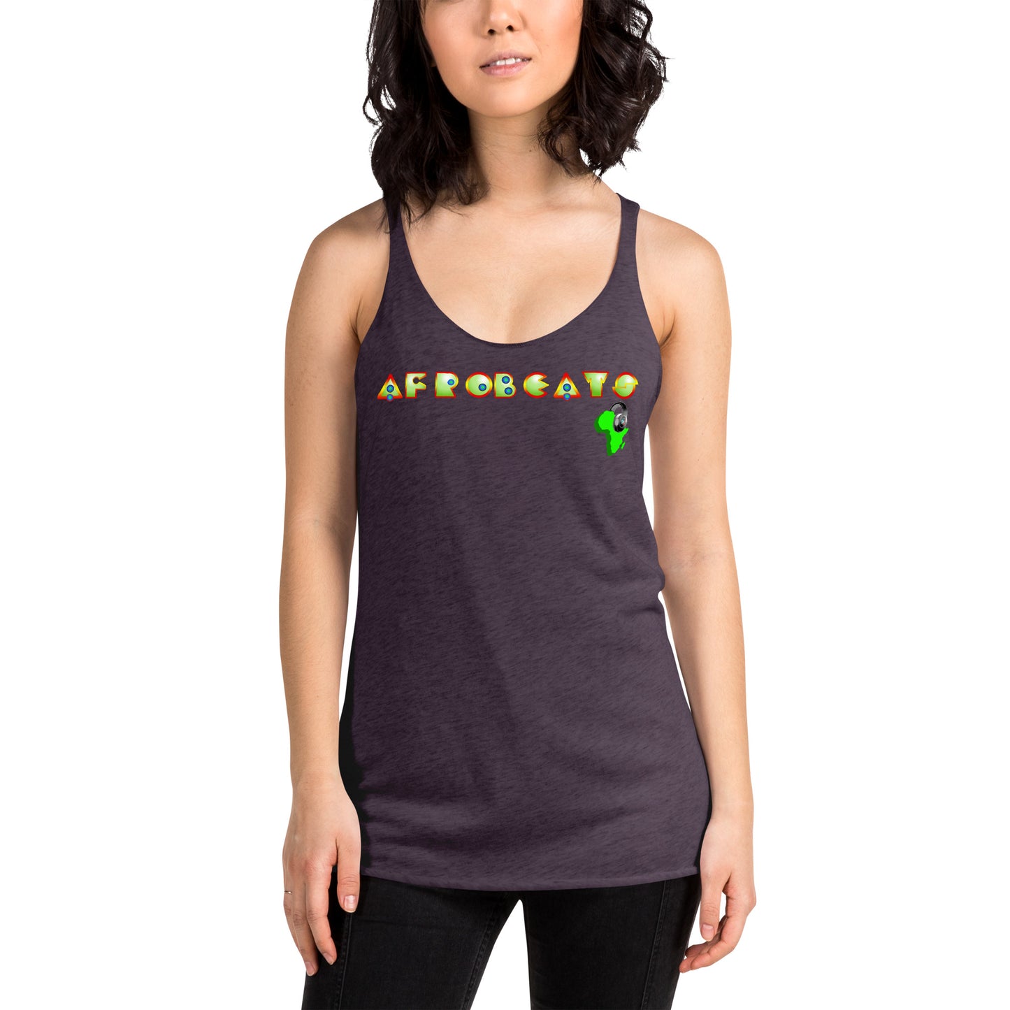 Women's "Dark Green Deco" Afrobeats Tank Top